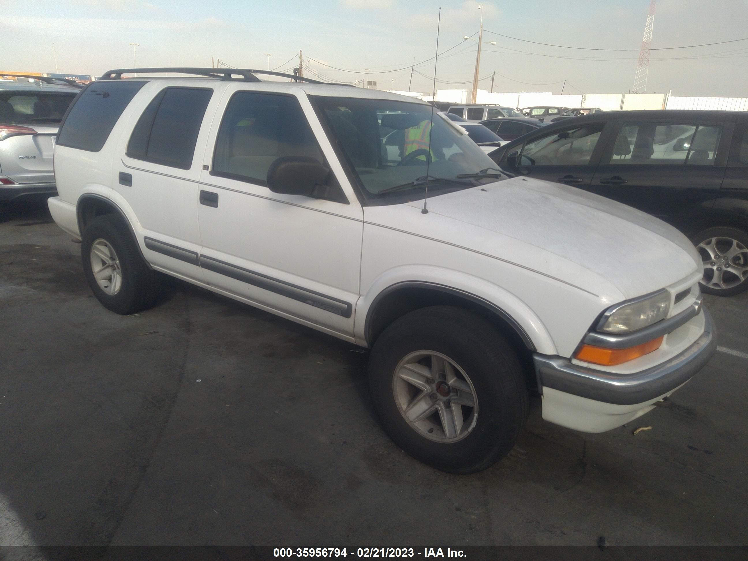 chevrolet blazer 2001 1gndt13w412224710