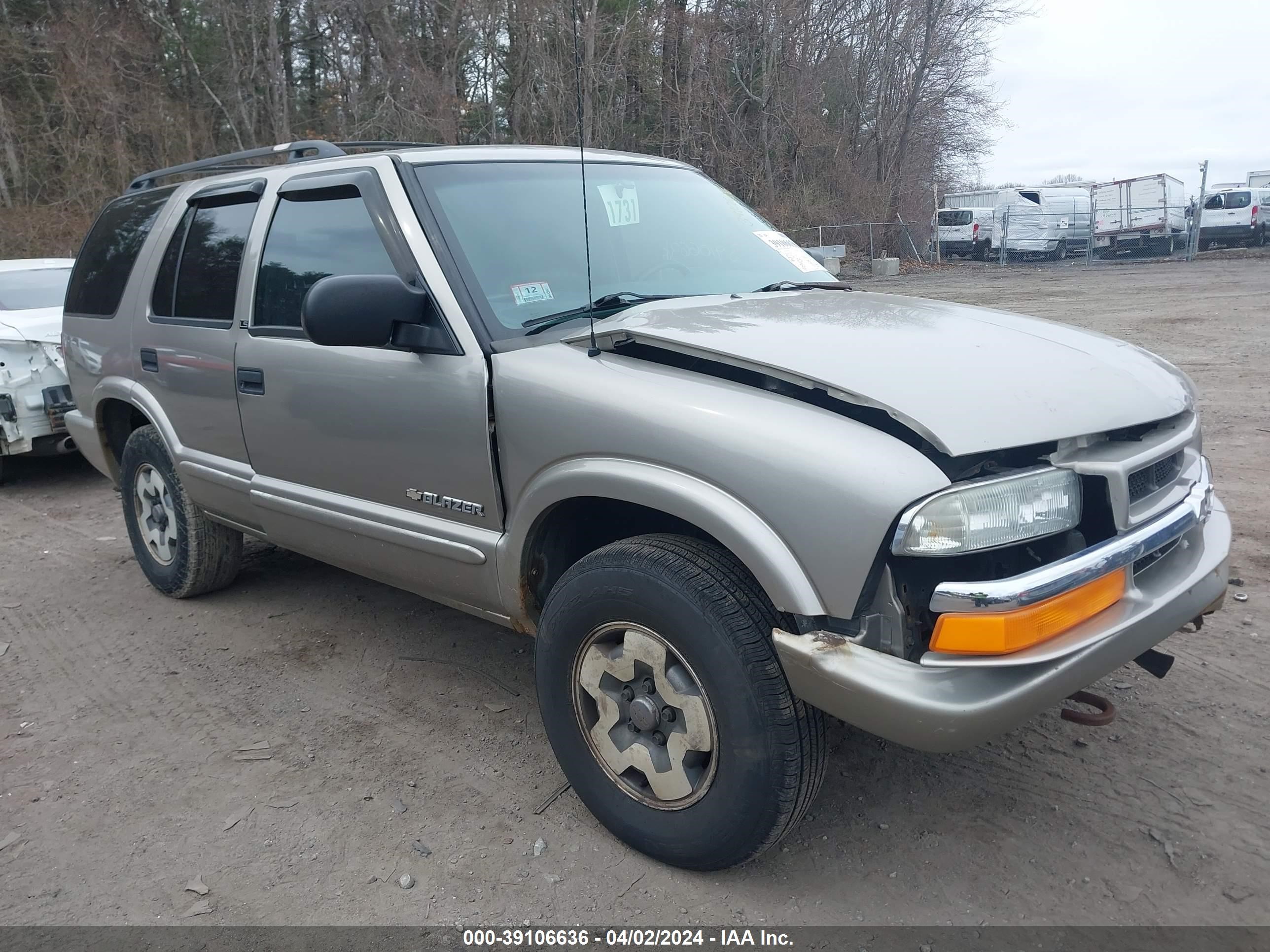 chevrolet blazer 2002 1gndt13w62k106790