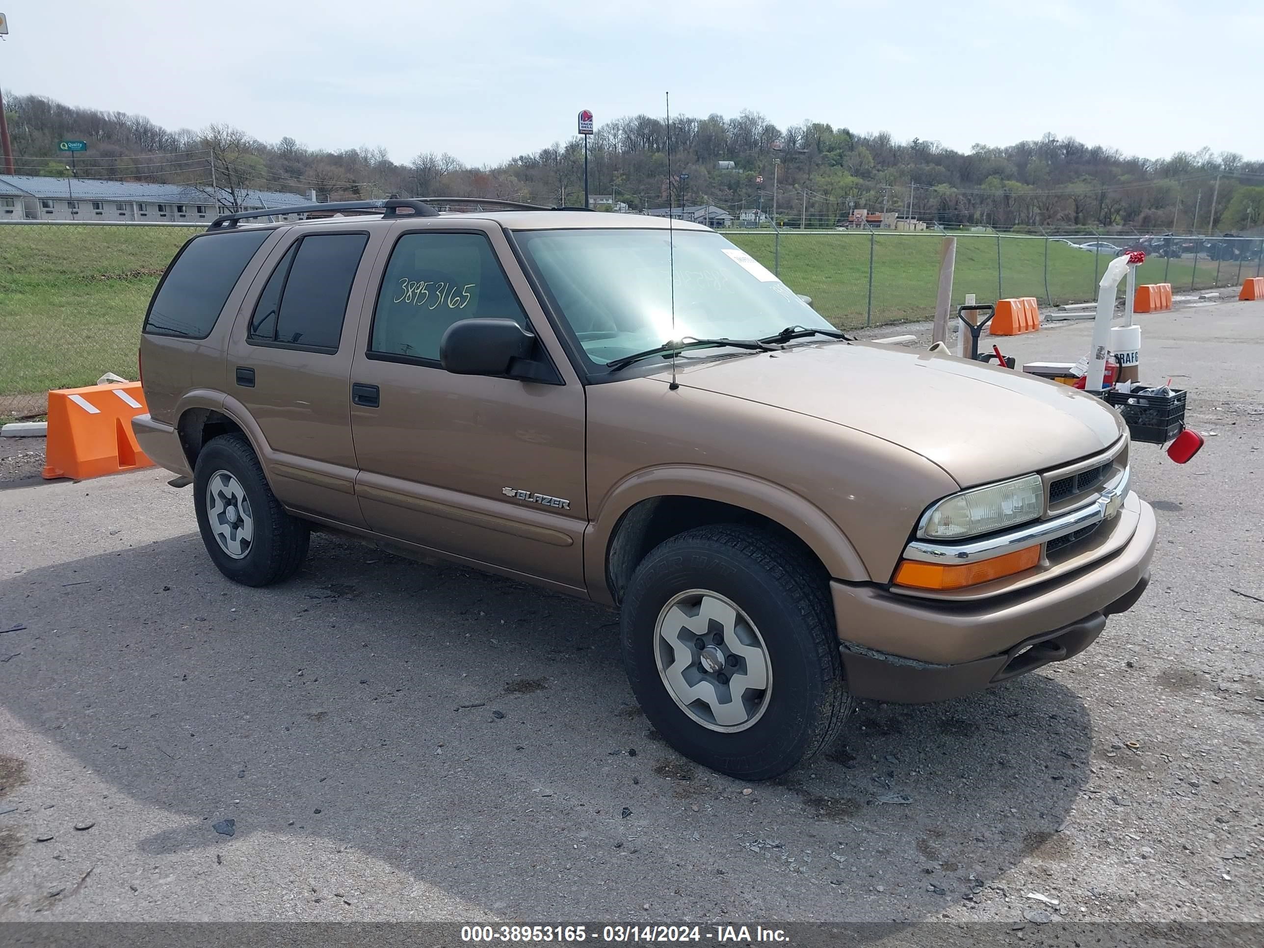 chevrolet blazer 2004 1gndt13x54k163364