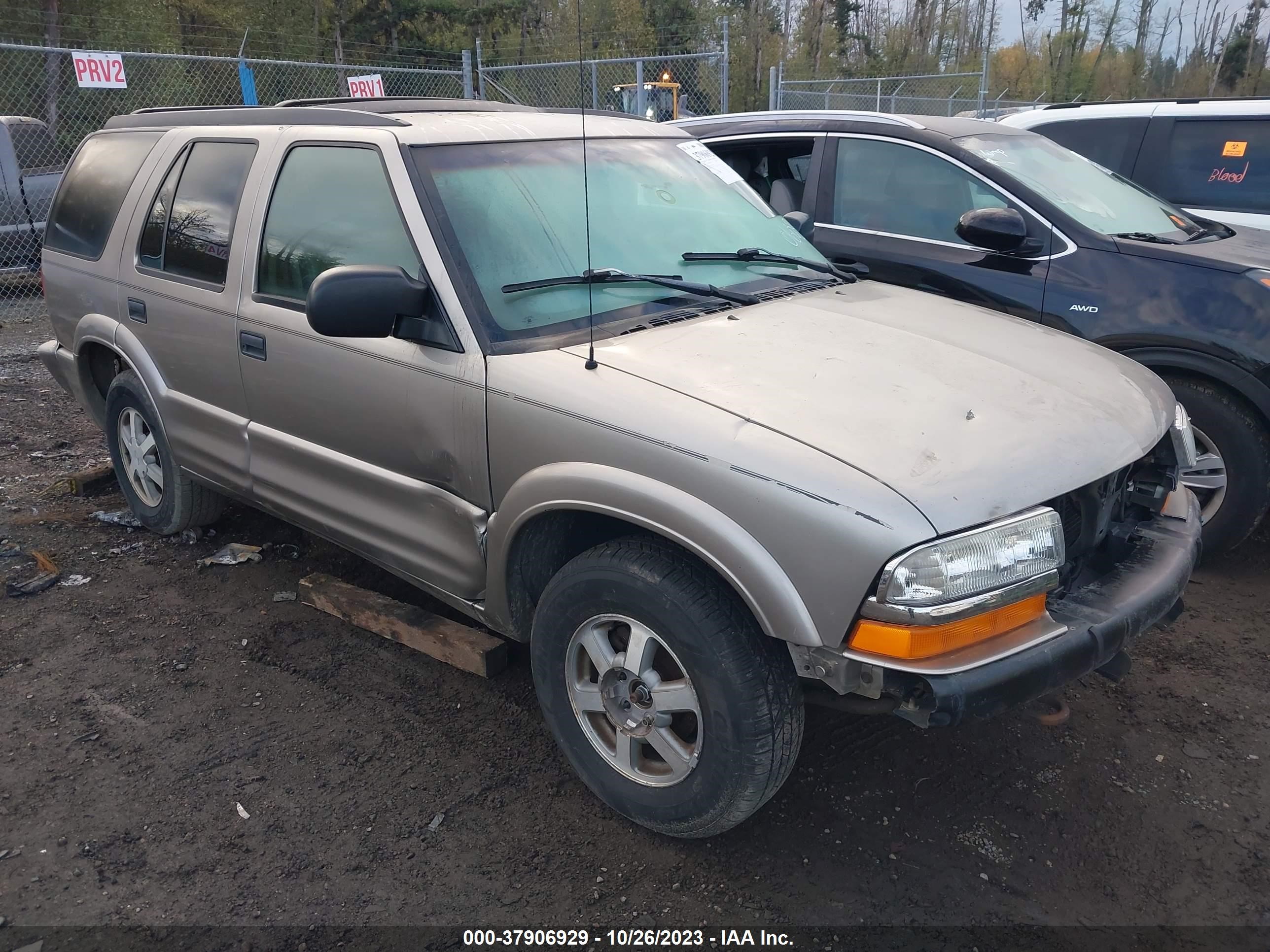 chevrolet blazer 2003 1gndt13x73k180603