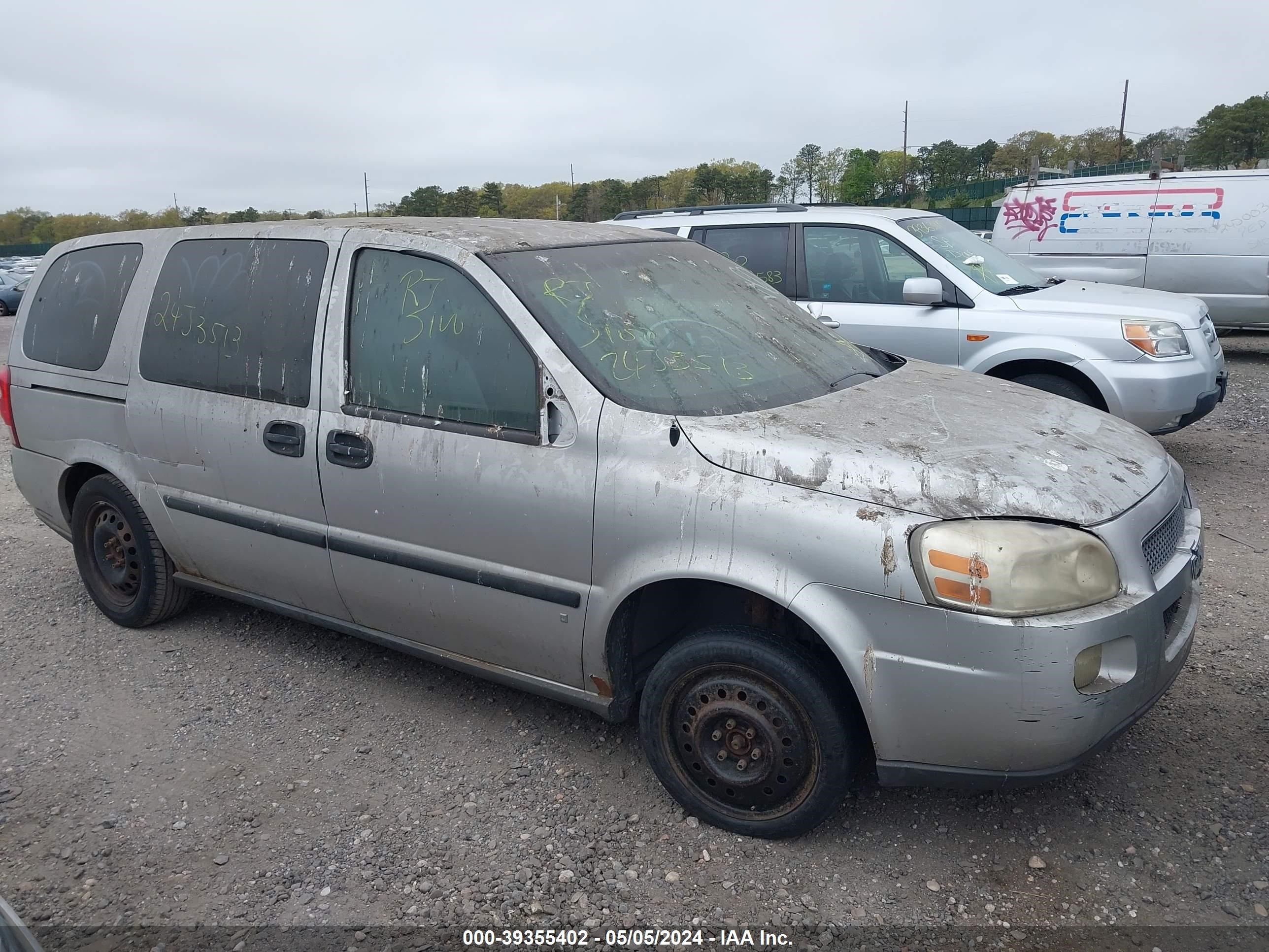 chevrolet uplander 2007 1gndv23w27d215937