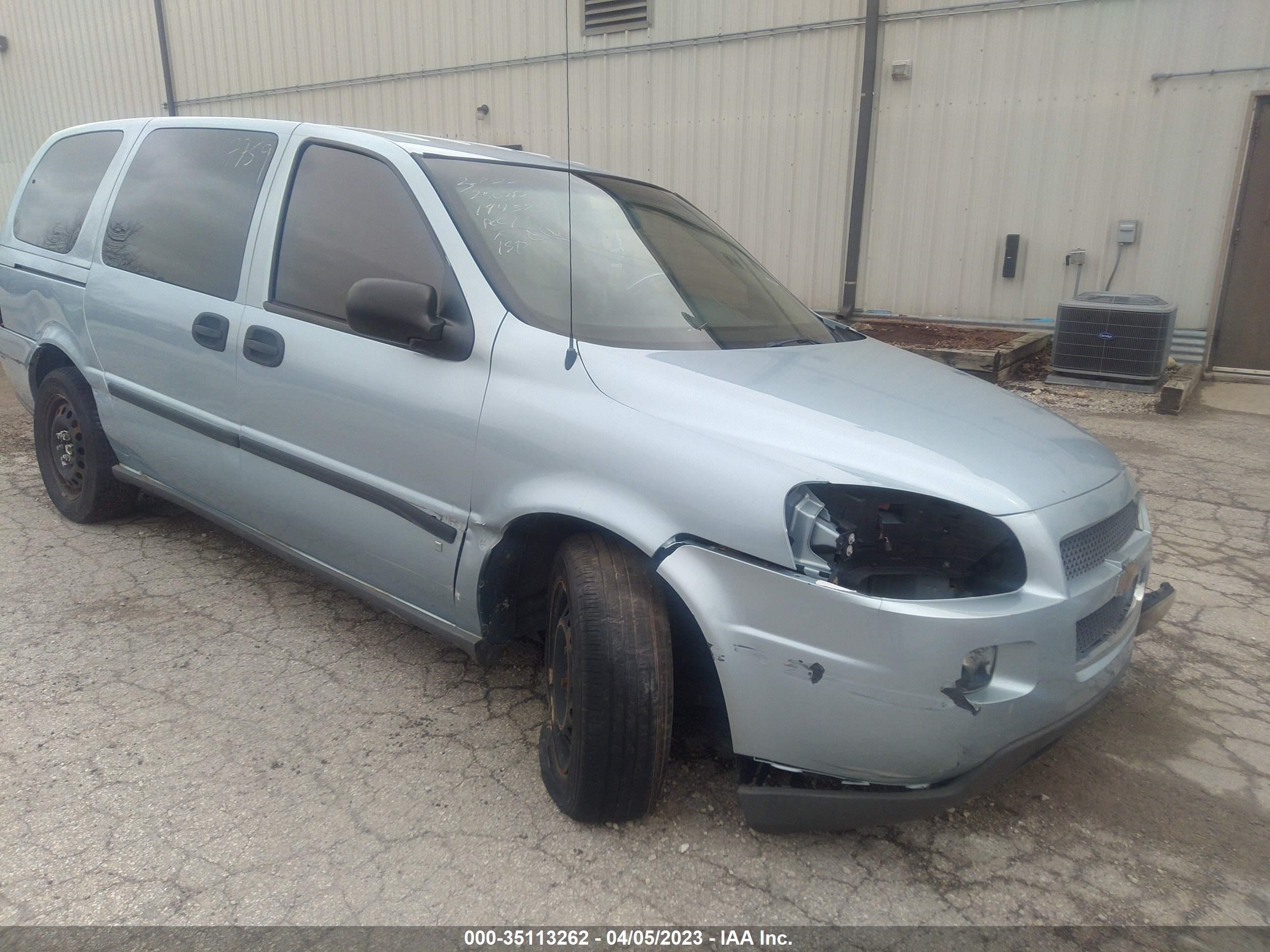 chevrolet uplander 2007 1gndv23w77d194373