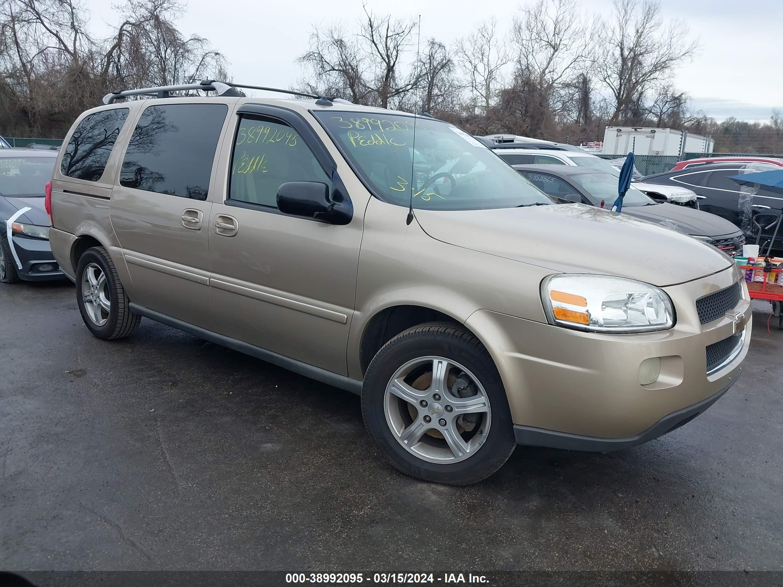 chevrolet uplander 2005 1gndv33l95d222330