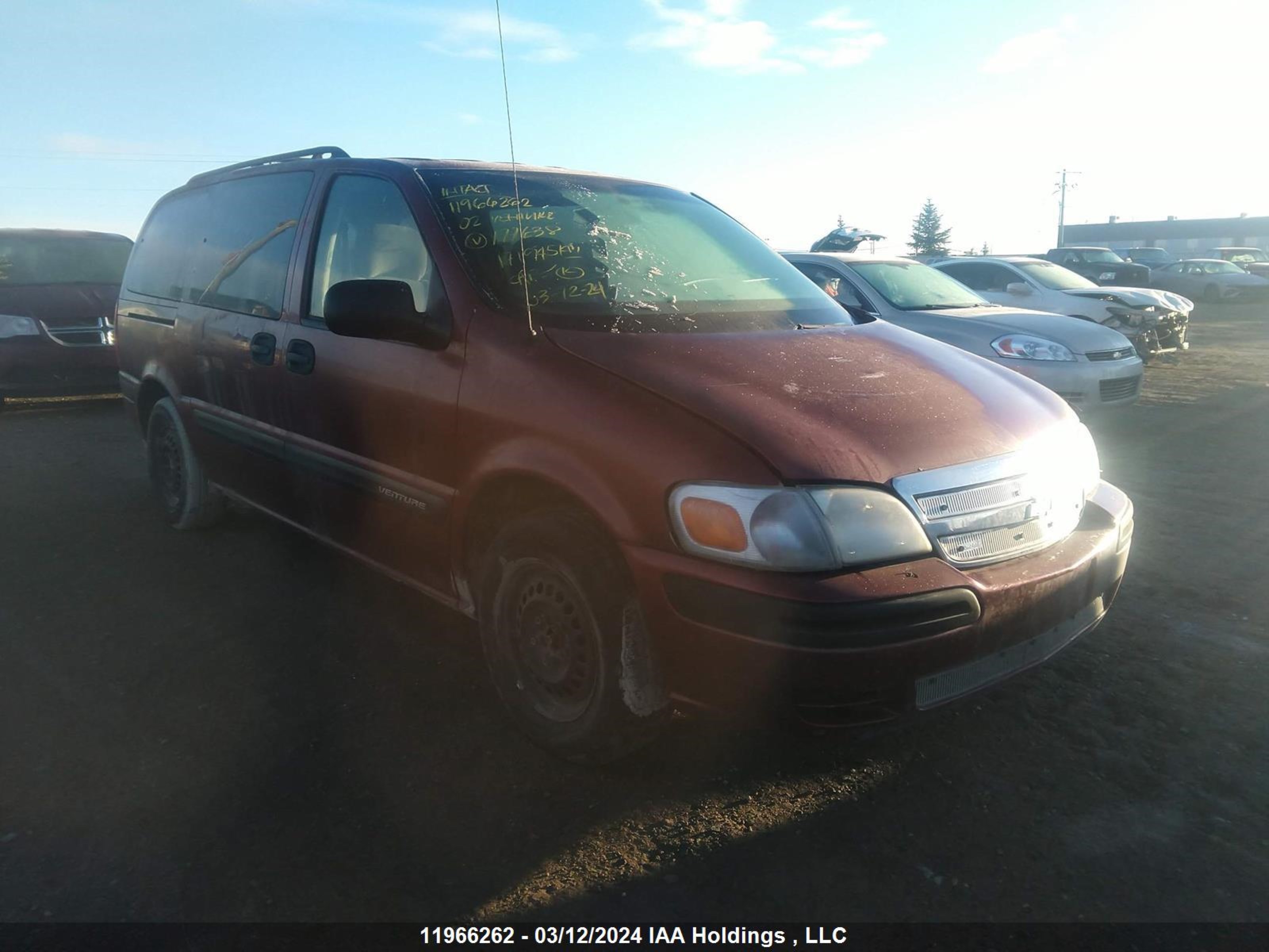 chevrolet venture 2002 1gndx03e02d177638