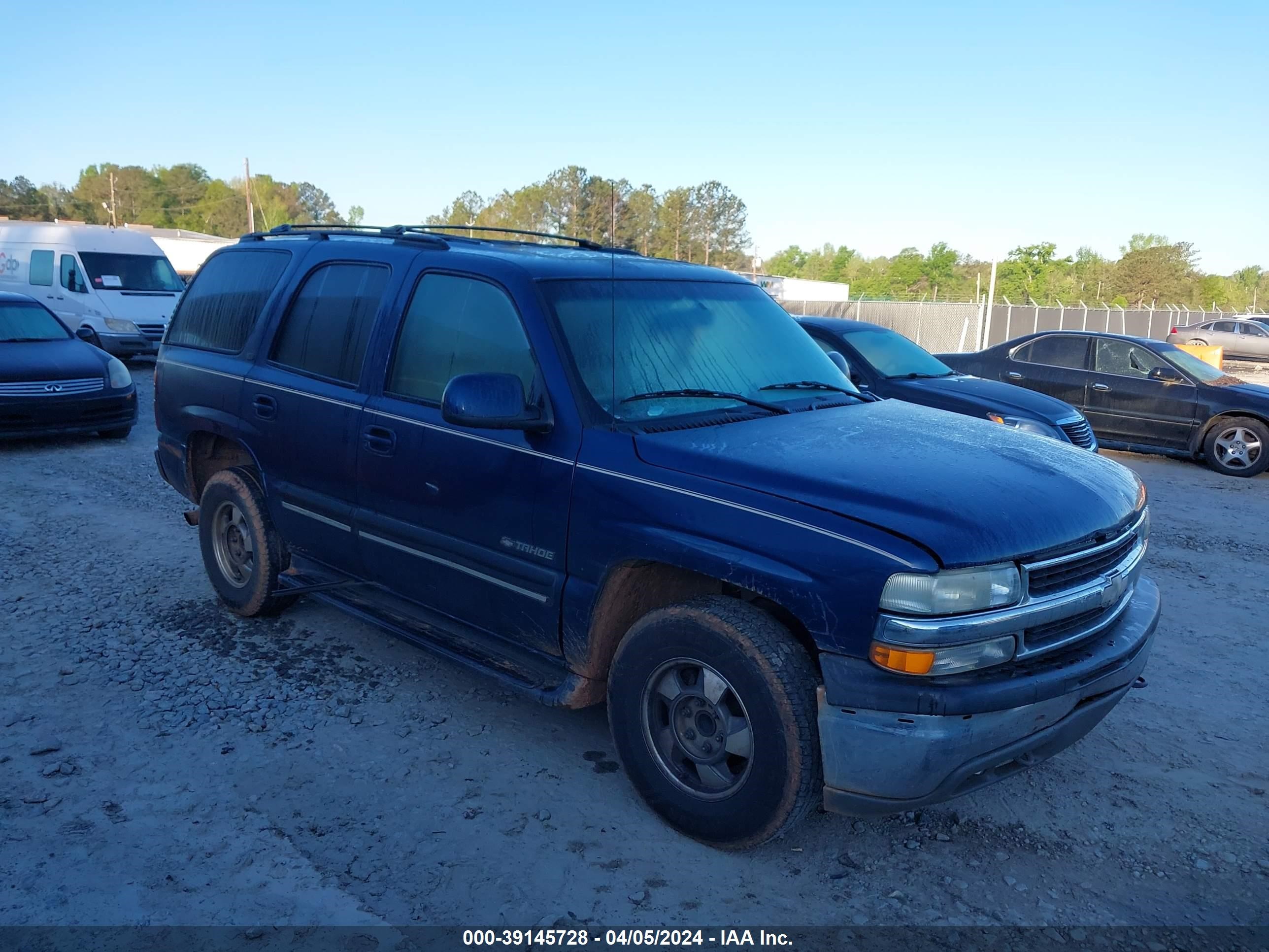 chevrolet tahoe 2001 1gnec13t21j298465