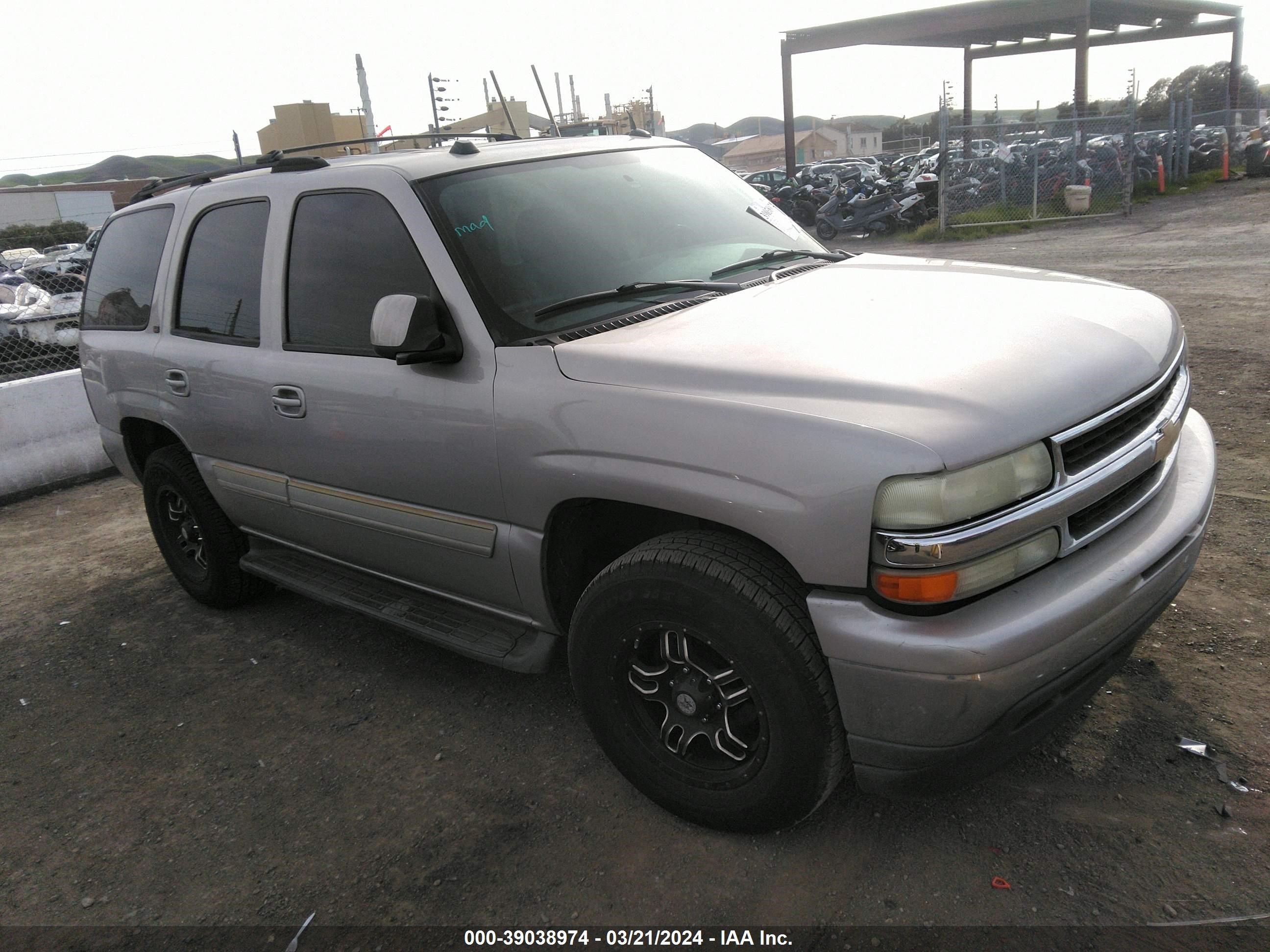 chevrolet tahoe 2005 1gnec13t25r108834