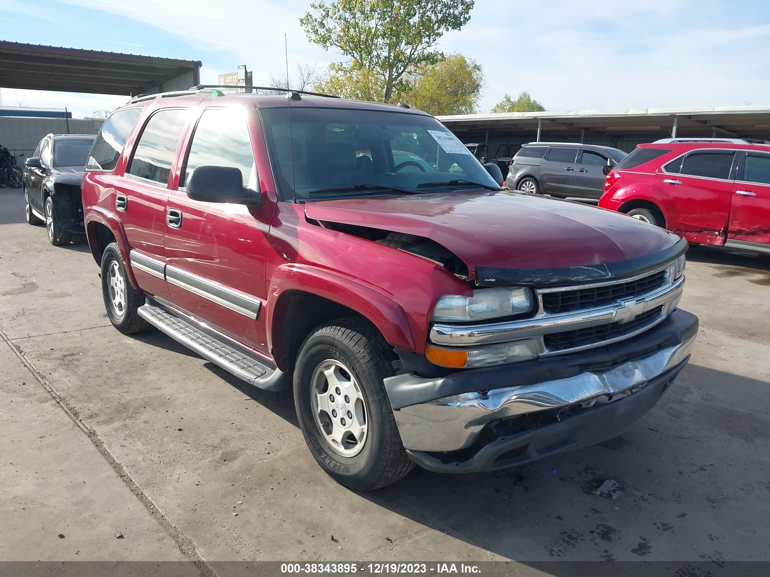 chevrolet tahoe 2005 1gnec13t65r161374