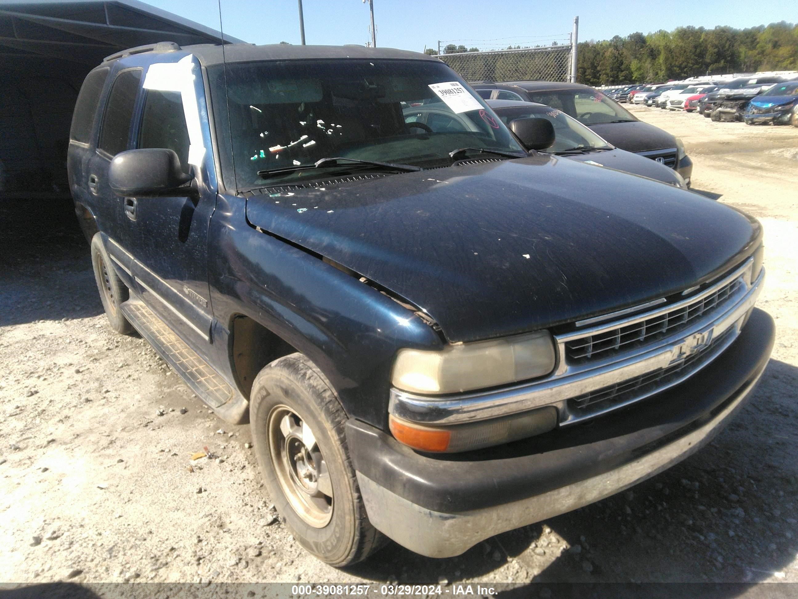 chevrolet tahoe 2001 1gnec13t81j242126