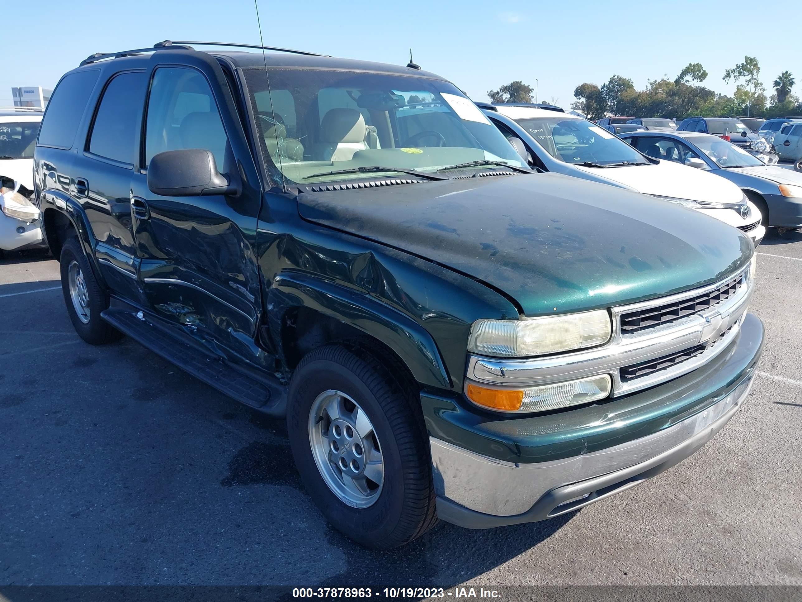 chevrolet tahoe 2002 1gnec13t82j333706