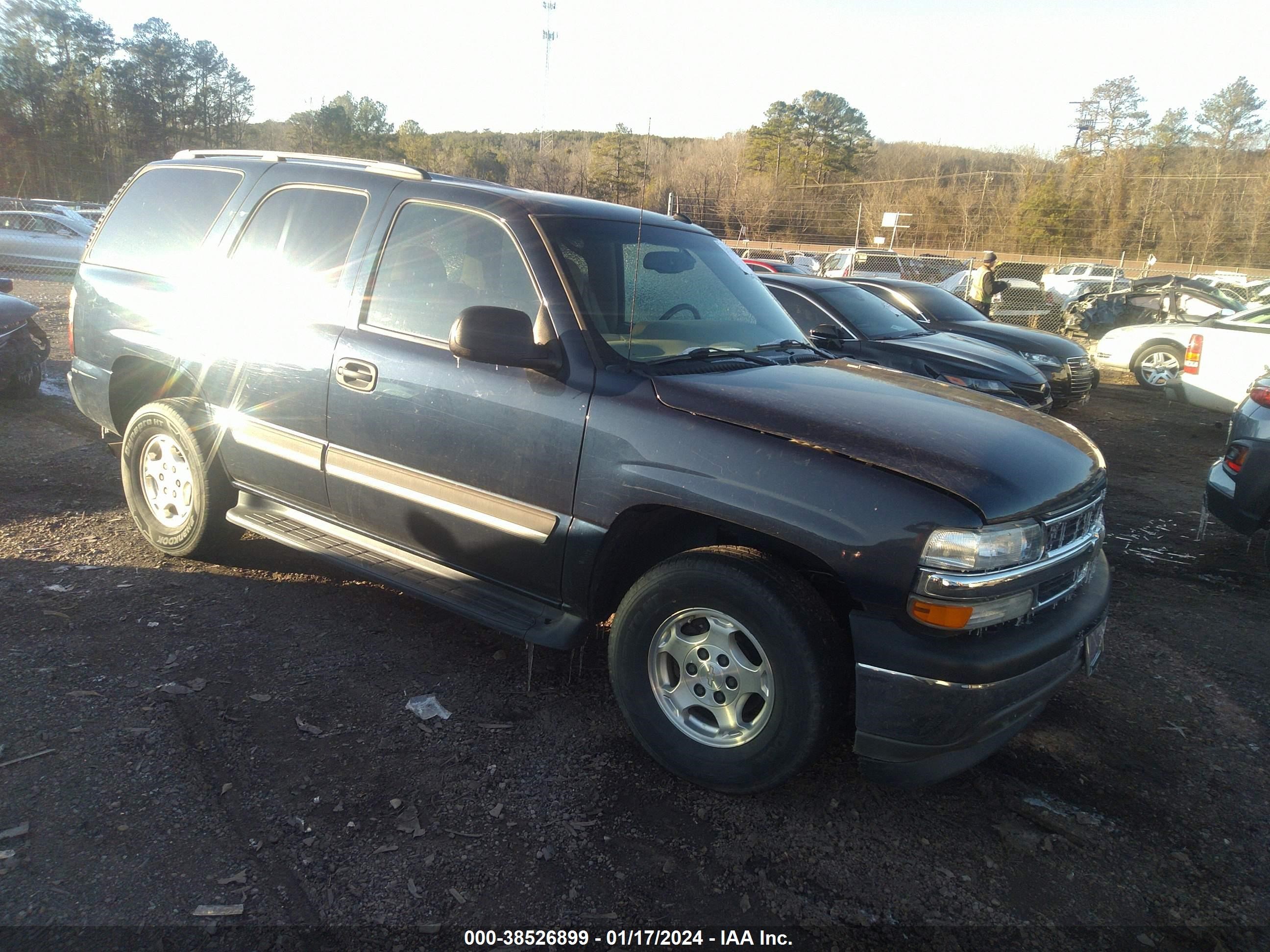 chevrolet tahoe 2005 1gnec13v05j256416