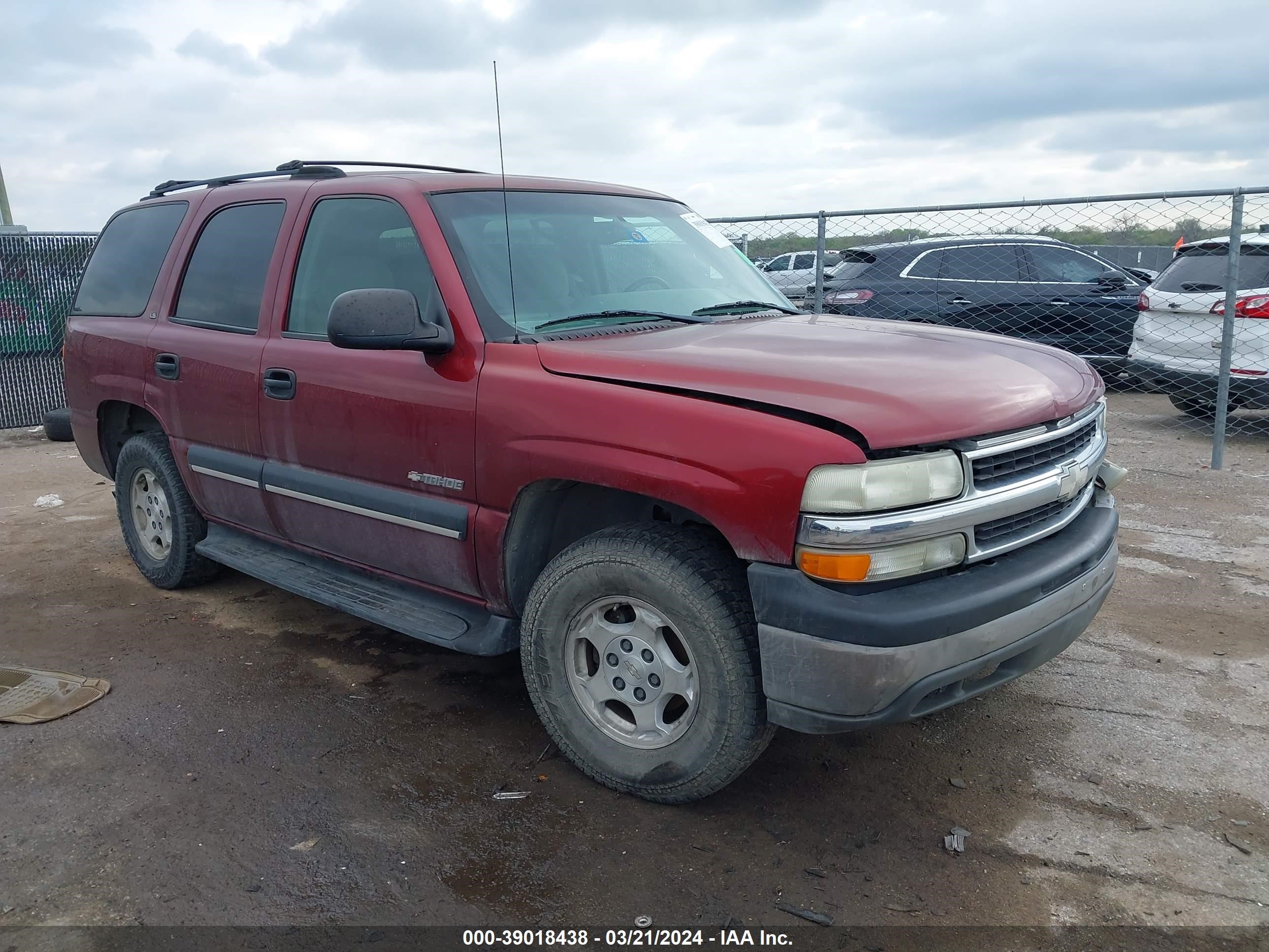 chevrolet tahoe 2002 1gnec13v42r188764