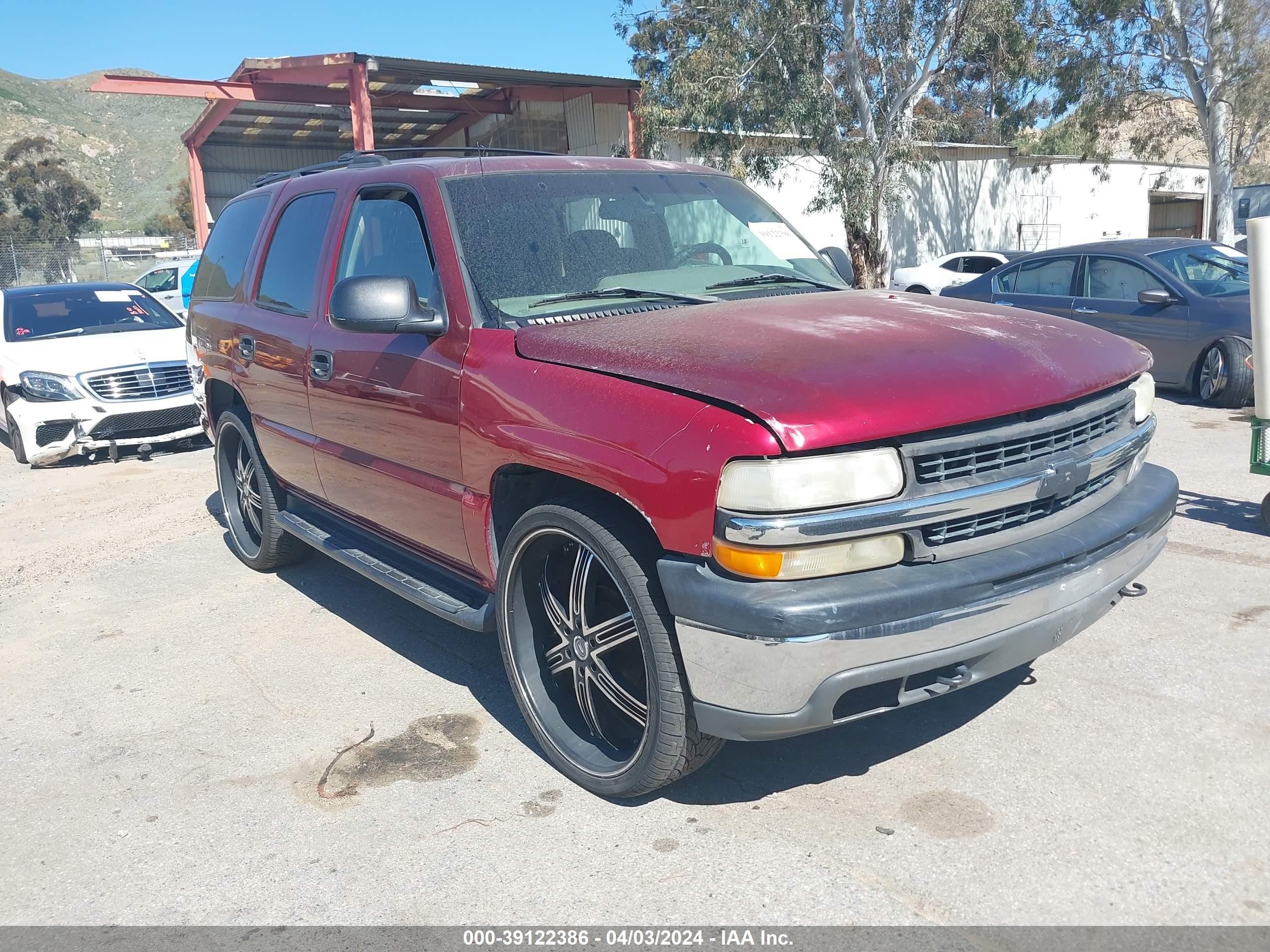 chevrolet tahoe 2002 1gnec13v72r243921