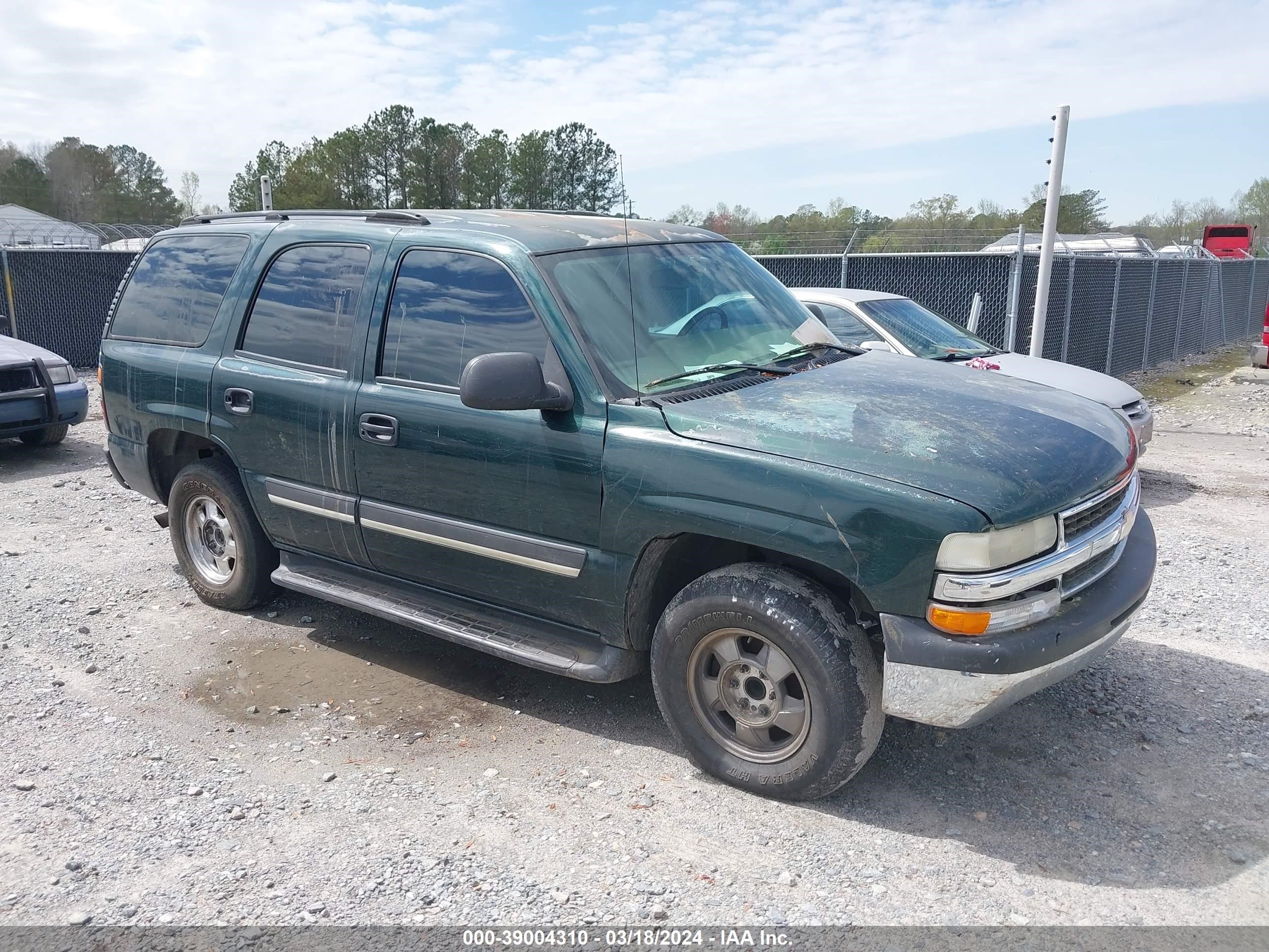 chevrolet tahoe 2004 1gnec13v74j300412