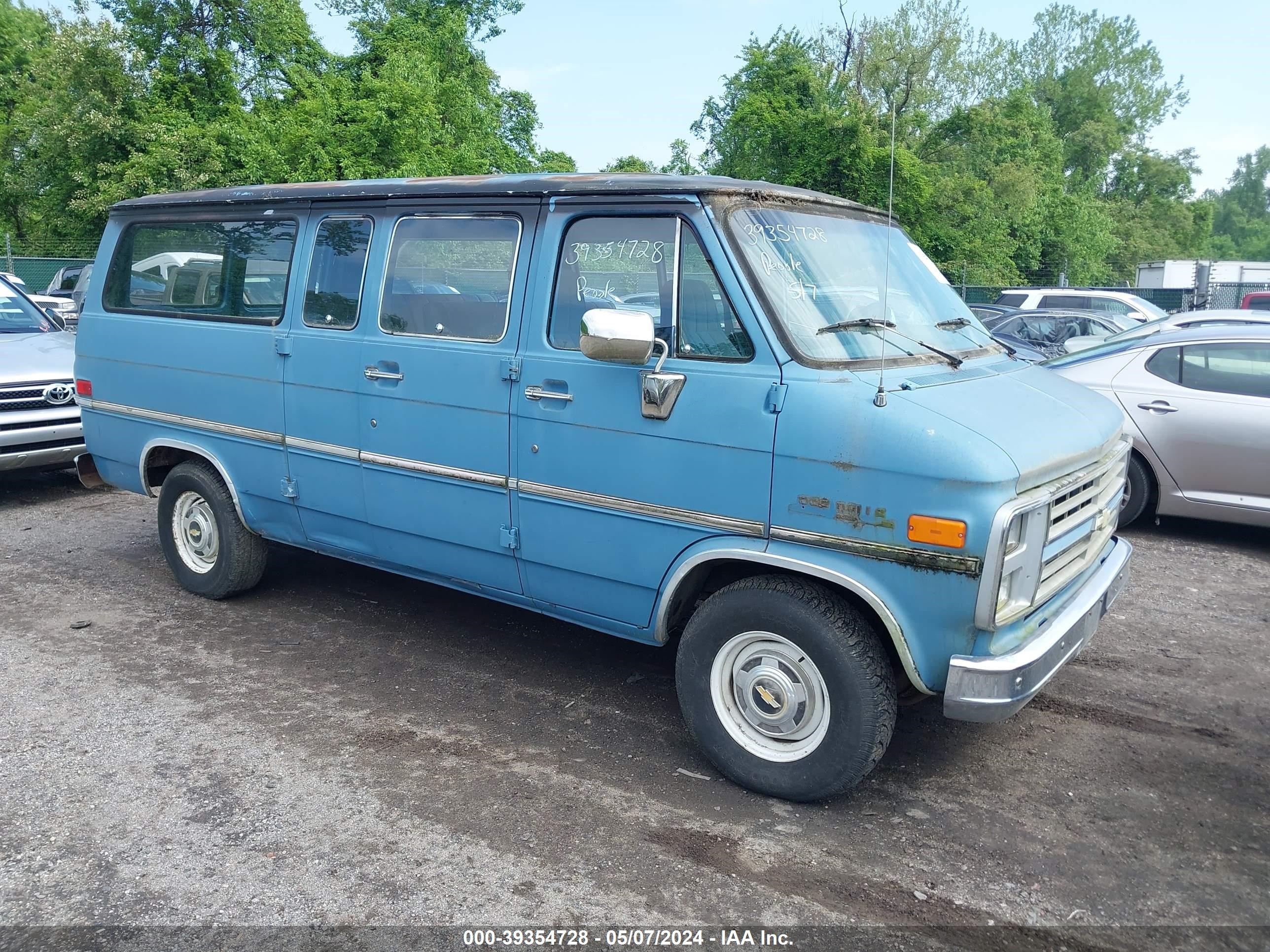 chevrolet van 1987 1gneg25h4h7171775