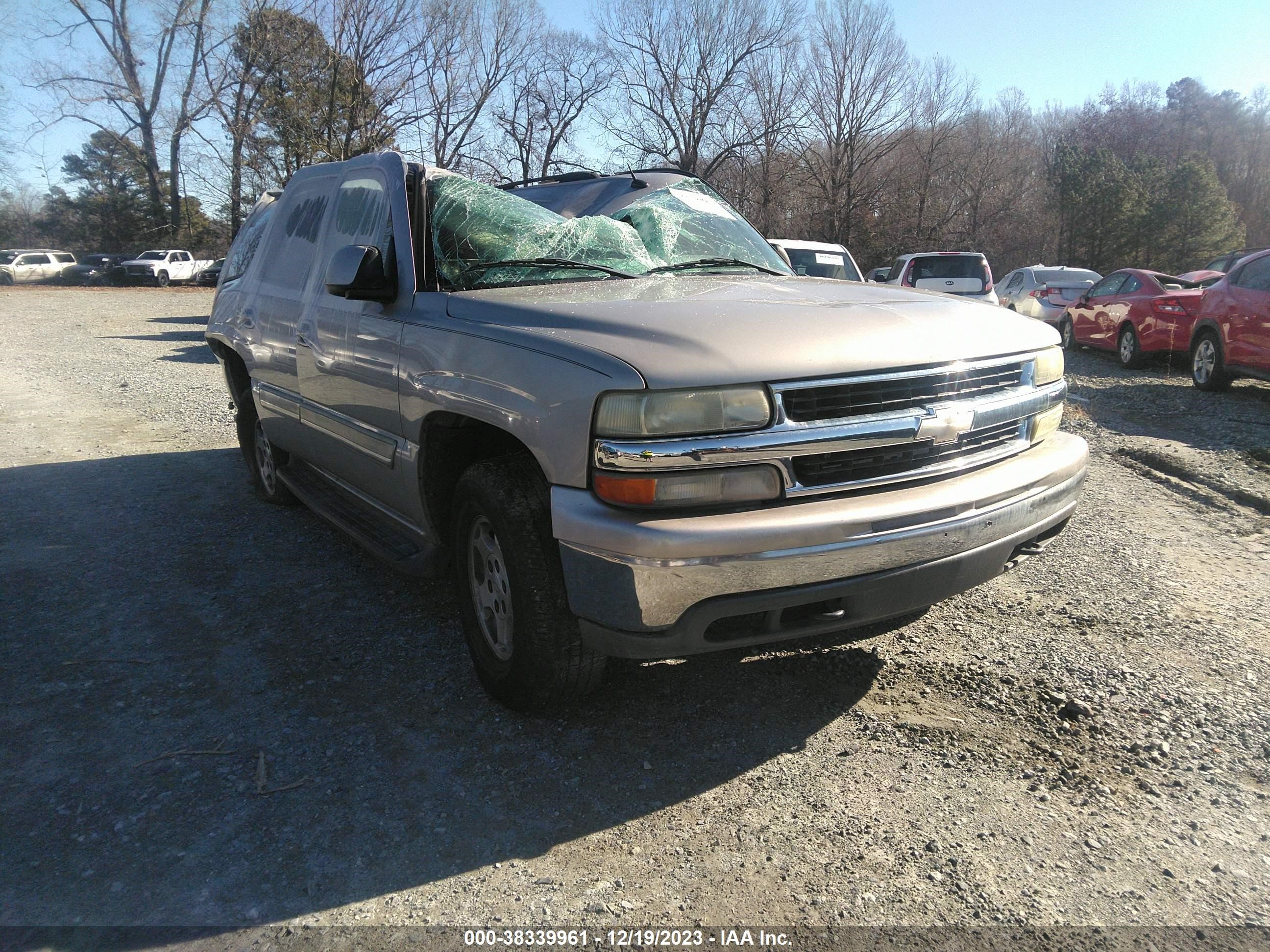 chevrolet tahoe 2005 1gnek13t55r106501