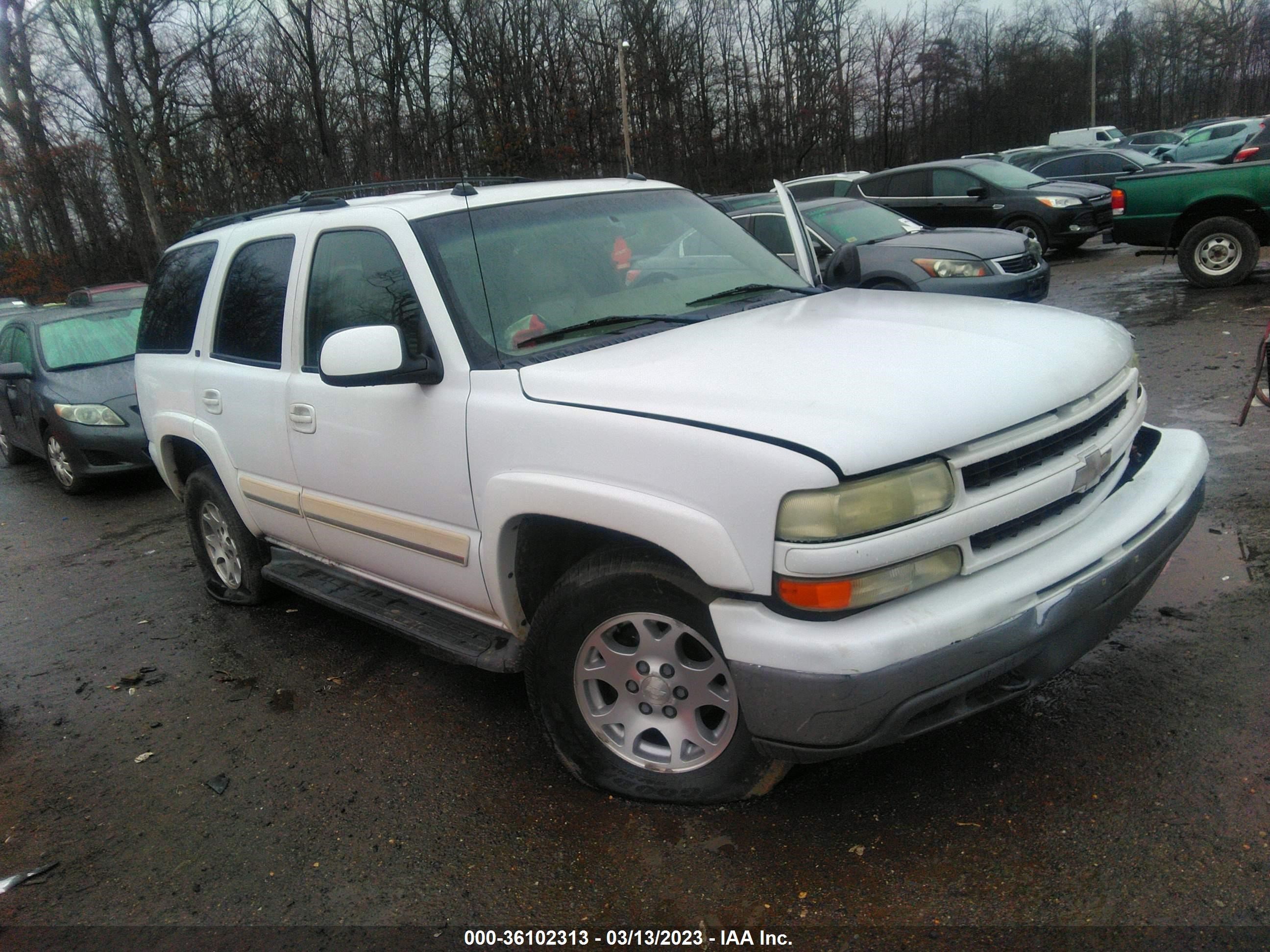 chevrolet tahoe 2005 1gnek13t65j109227