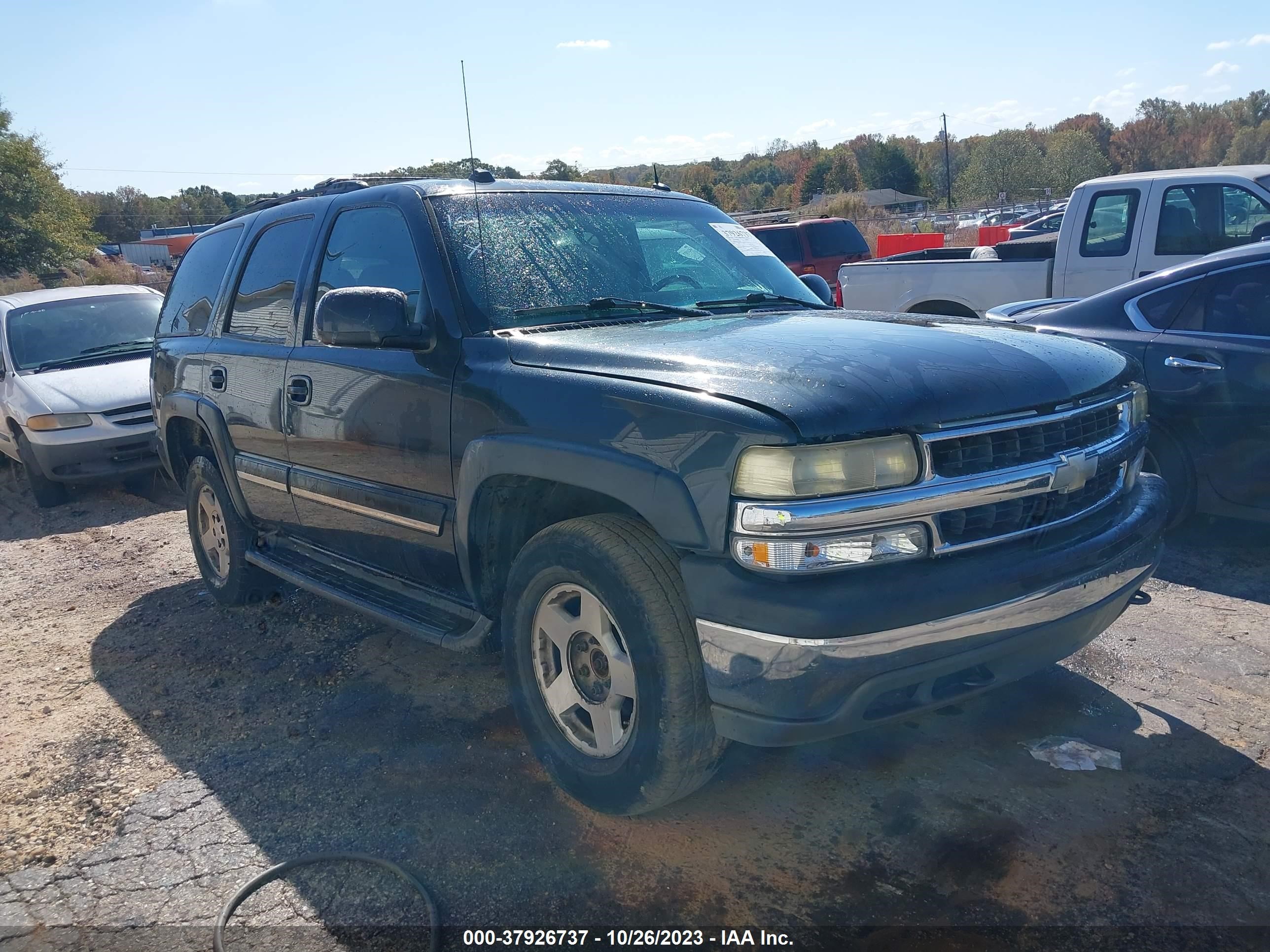 chevrolet tahoe 2005 1gnek13t95j183709