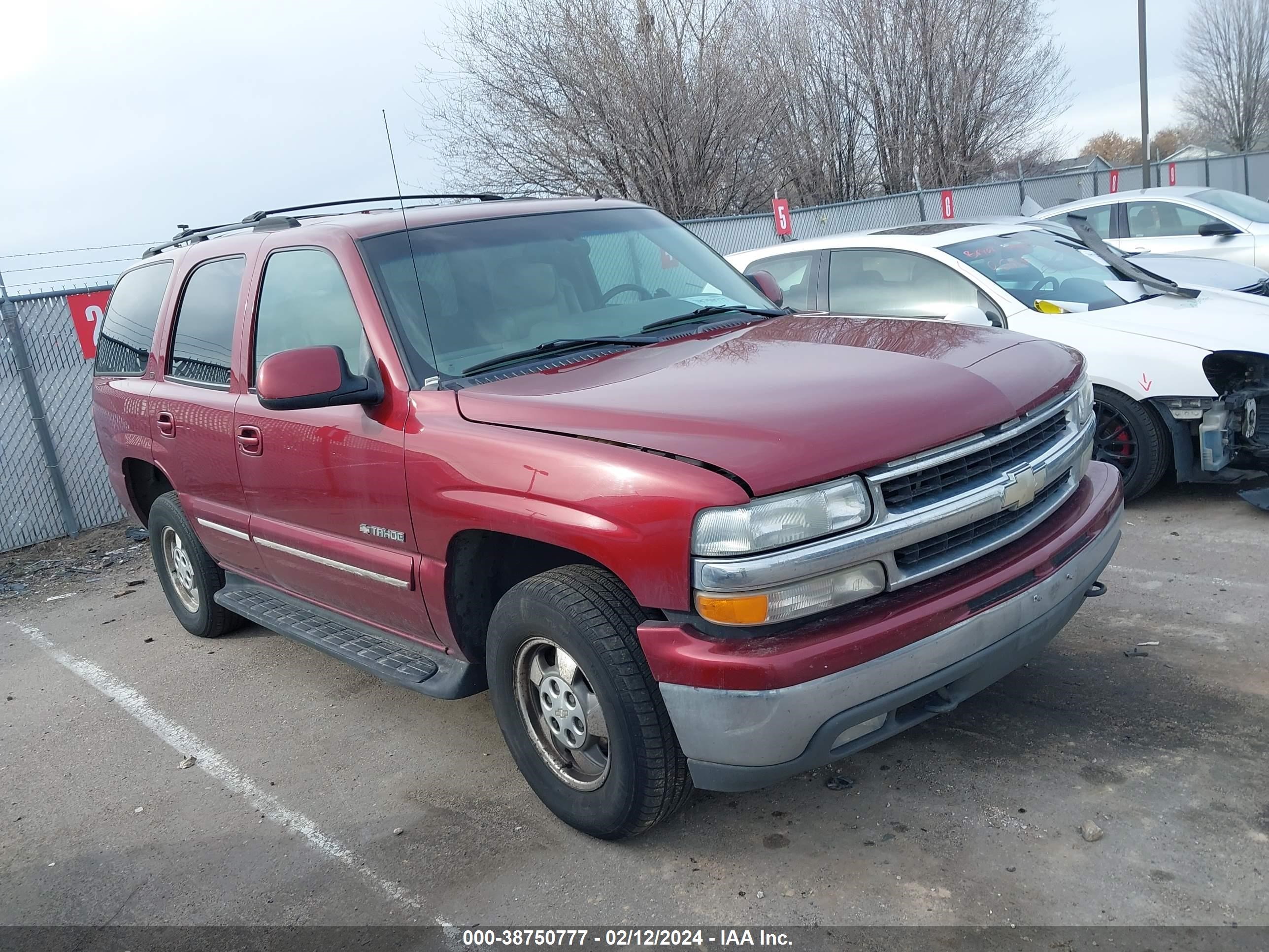 chevrolet tahoe 2002 1gnek13z52j223963