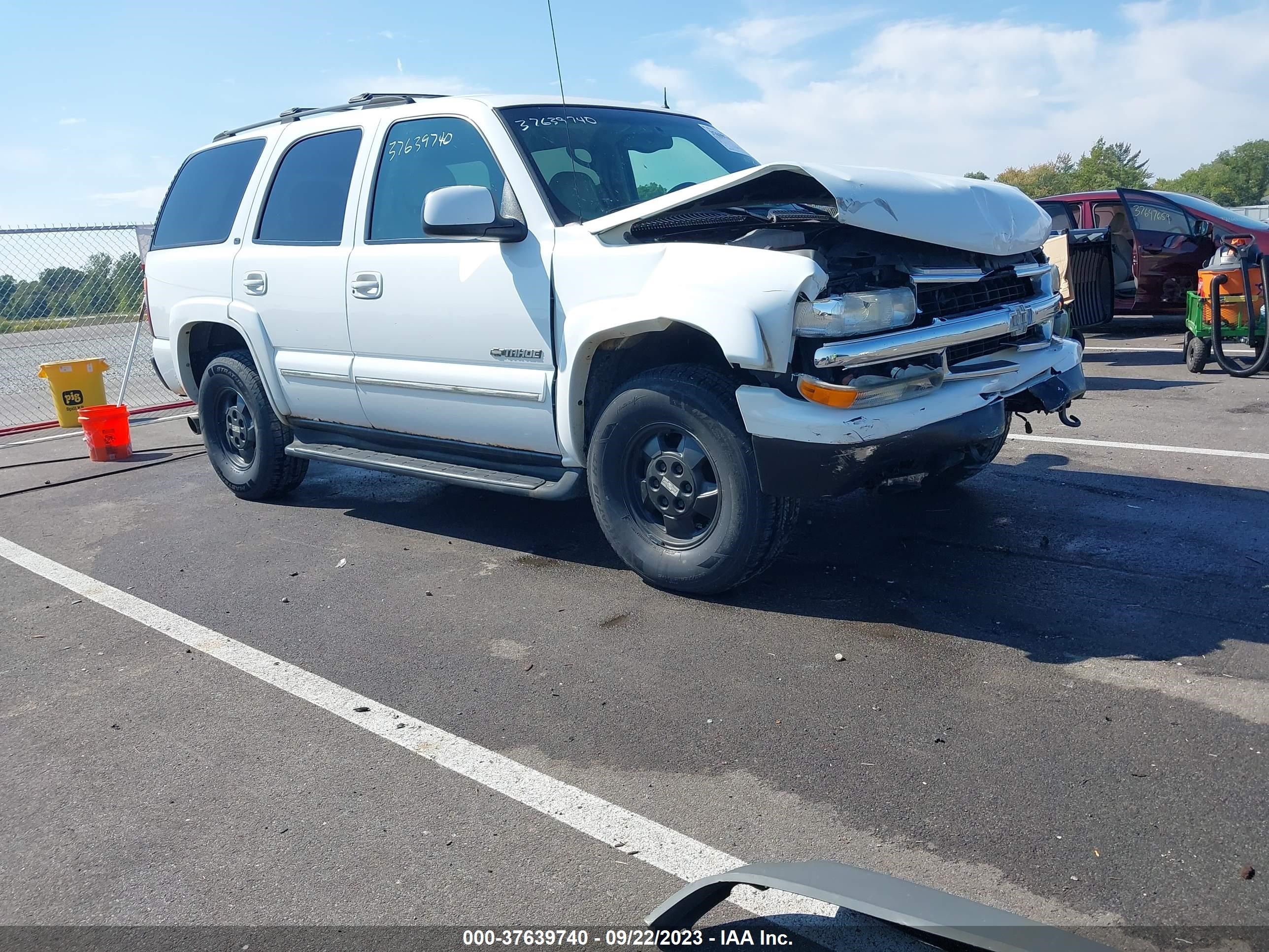 chevrolet tahoe 2002 1gnek13z72j174944