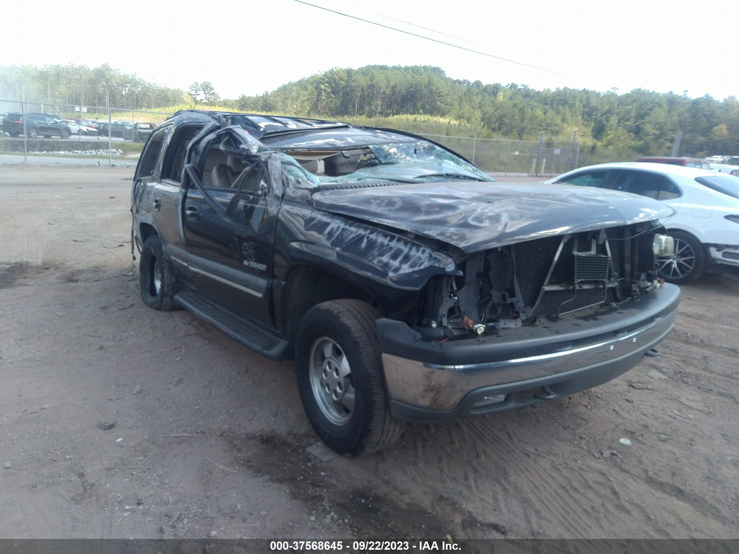 chevrolet tahoe 2002 1gnek13z72j247486