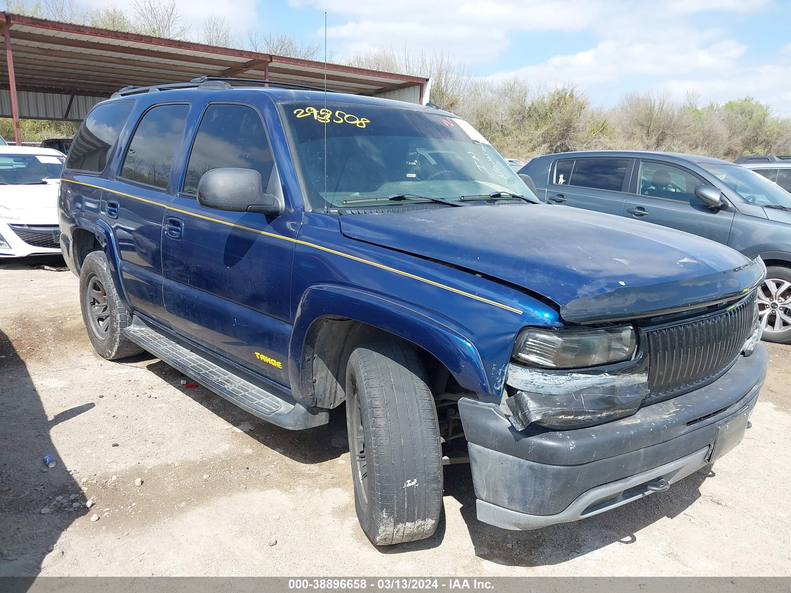 chevrolet tahoe 2003 1gnek13z83r293508