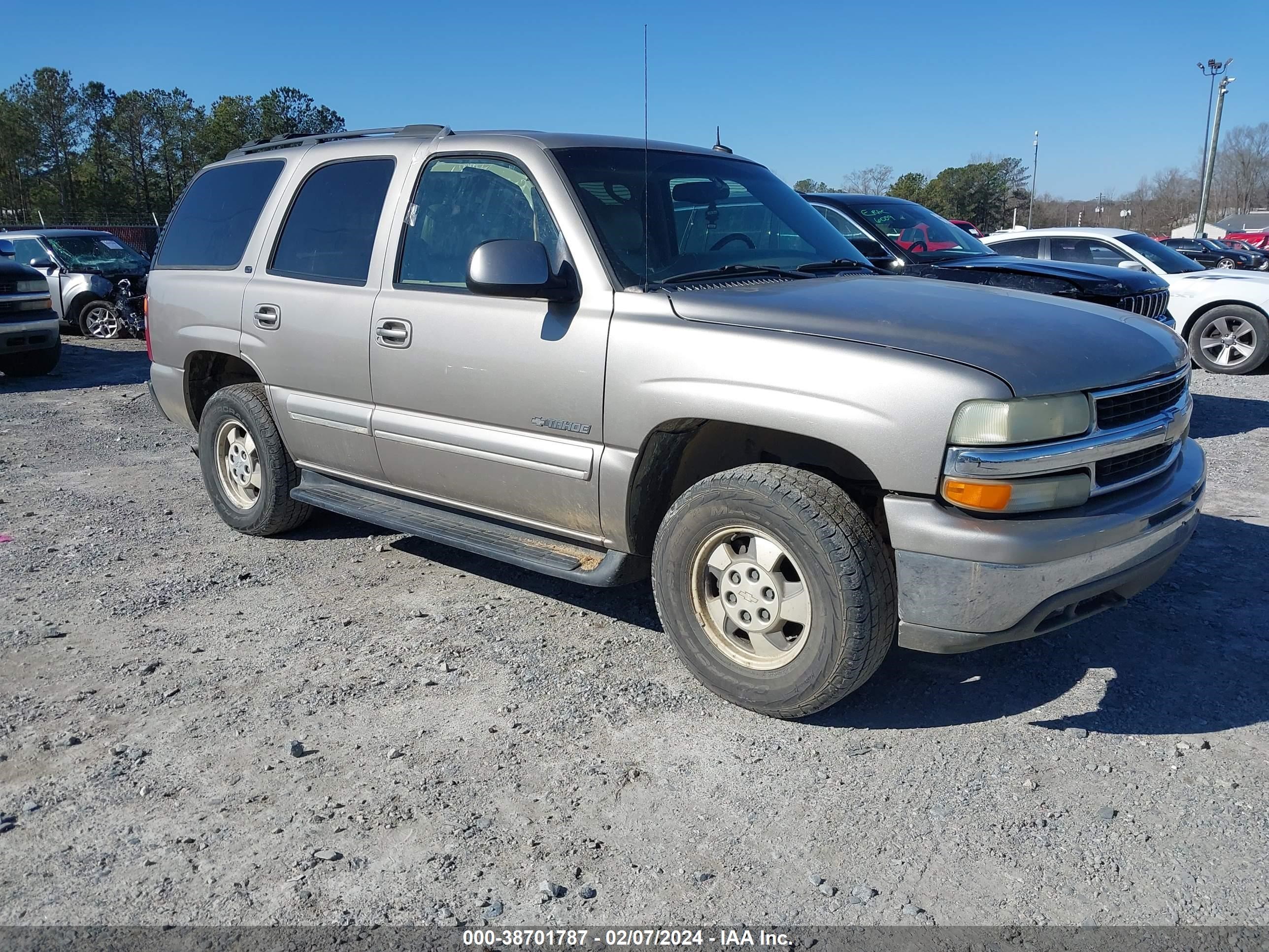 chevrolet tahoe 2002 1gnek13z92j298598