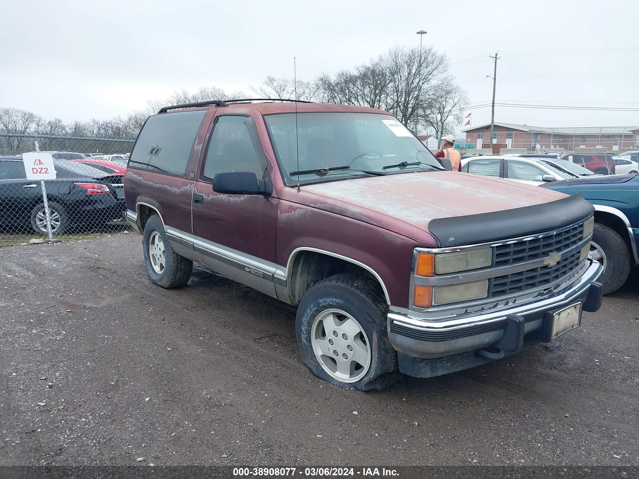 chevrolet blazer 1993 1gnek18kxpj412871