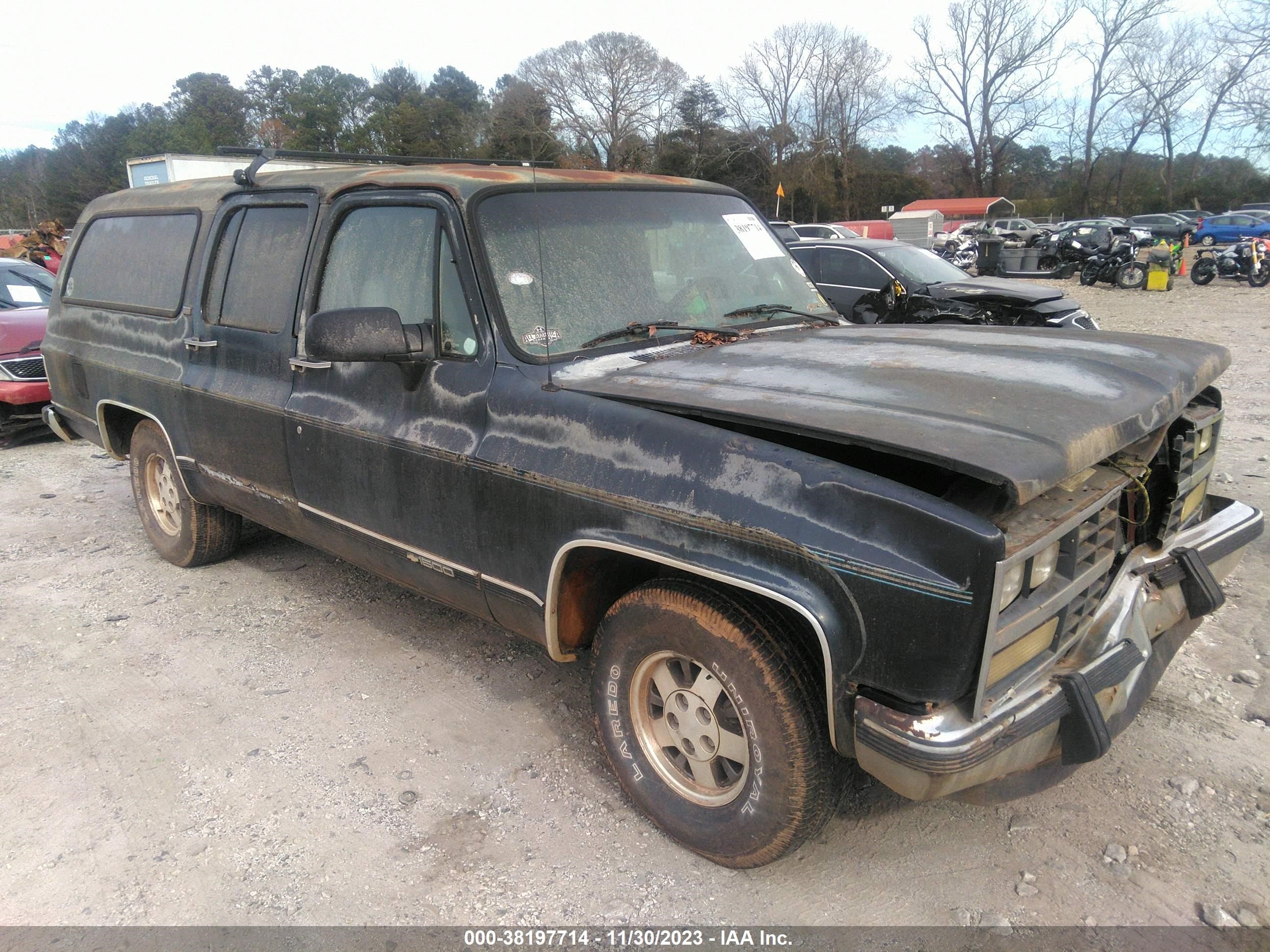 chevrolet suburban 1991 1gner16k8mf152354