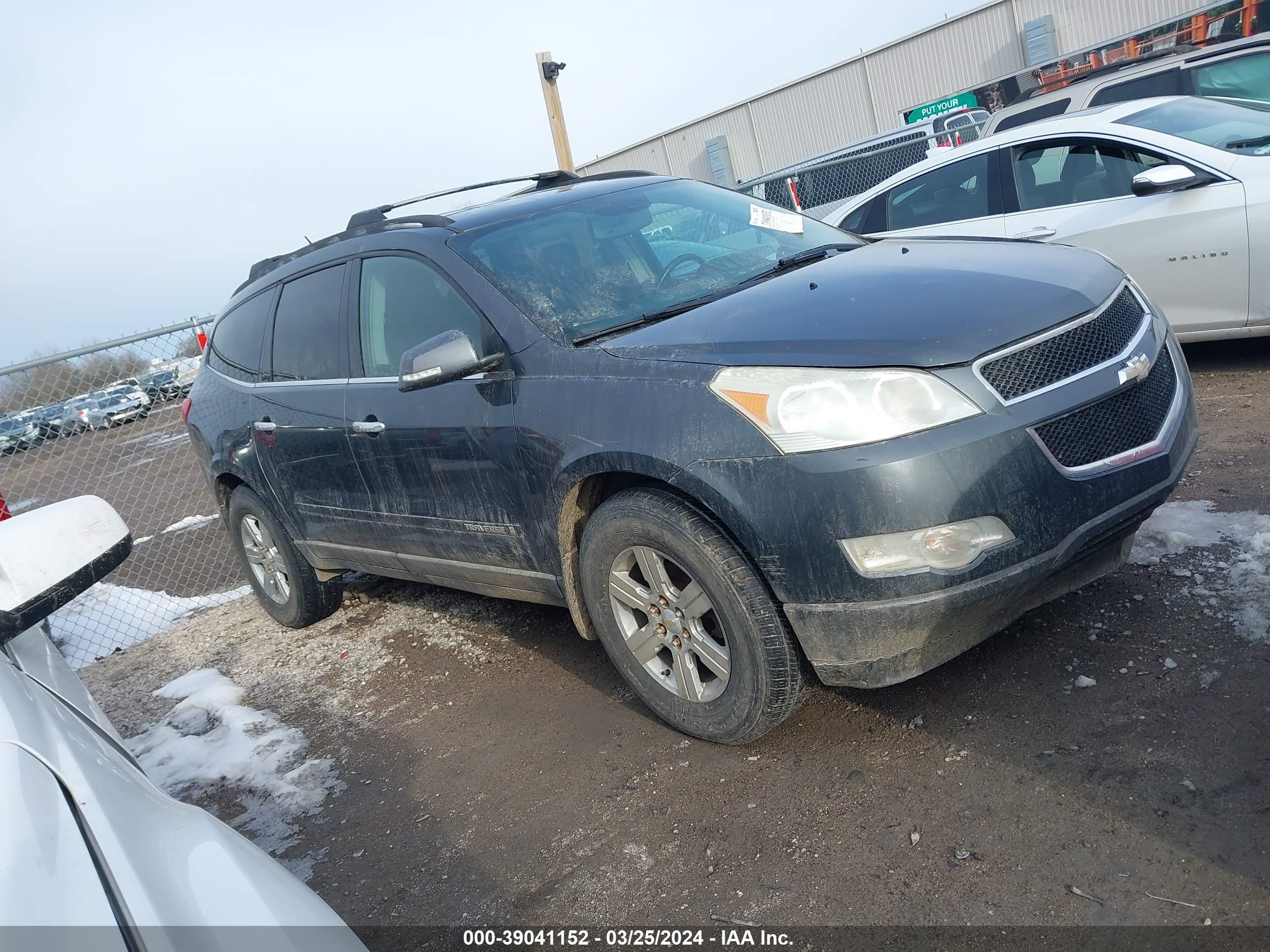 chevrolet traverse 2009 1gner23d19s167837