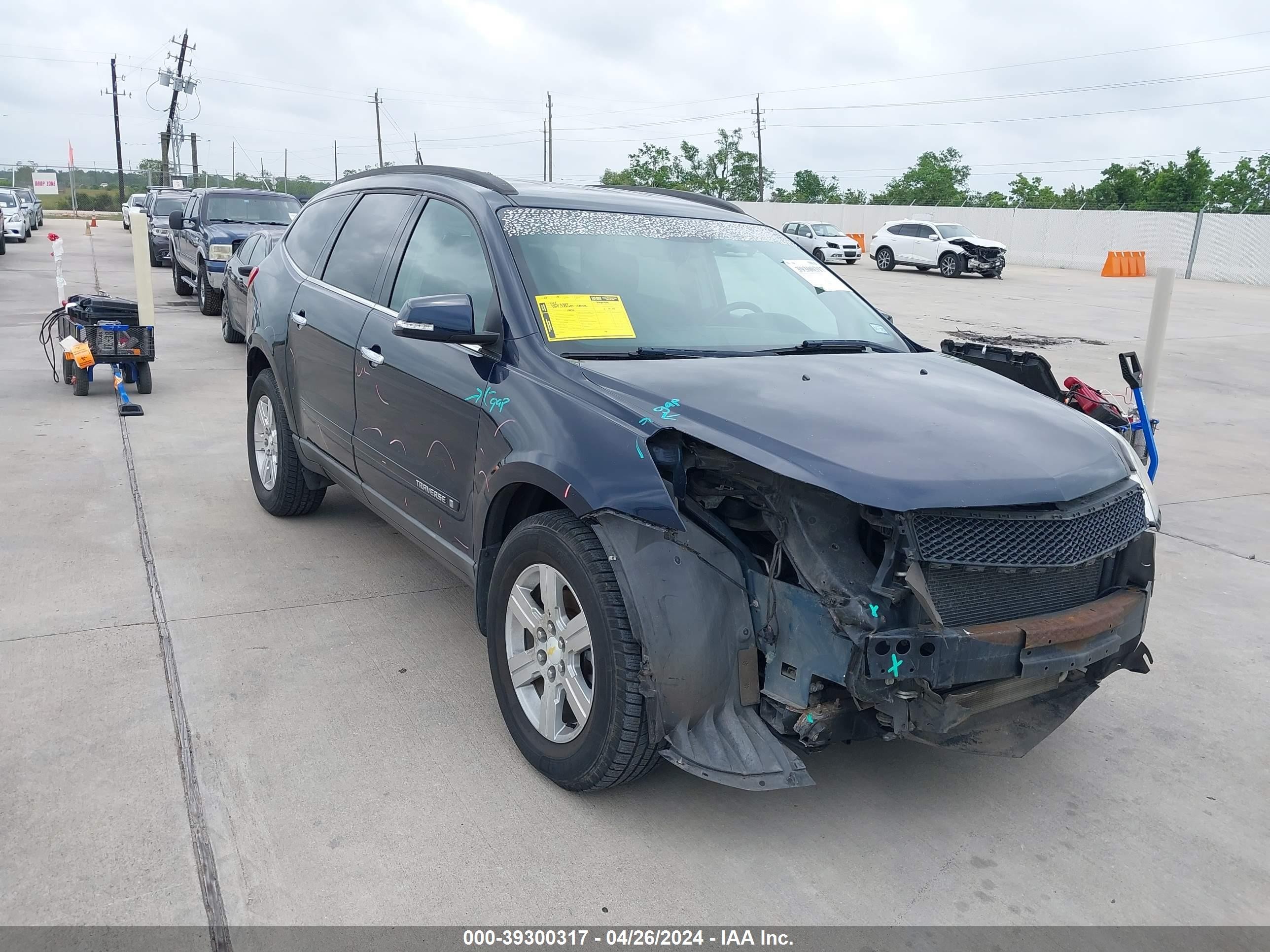 chevrolet traverse 2009 1gner23dx9s133525