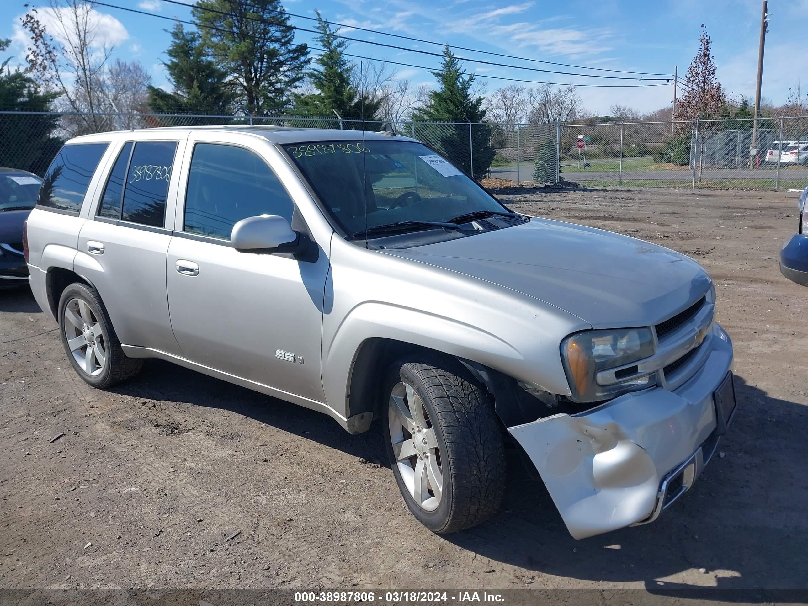 chevrolet trailblazer 2007 1gnes13h872246677