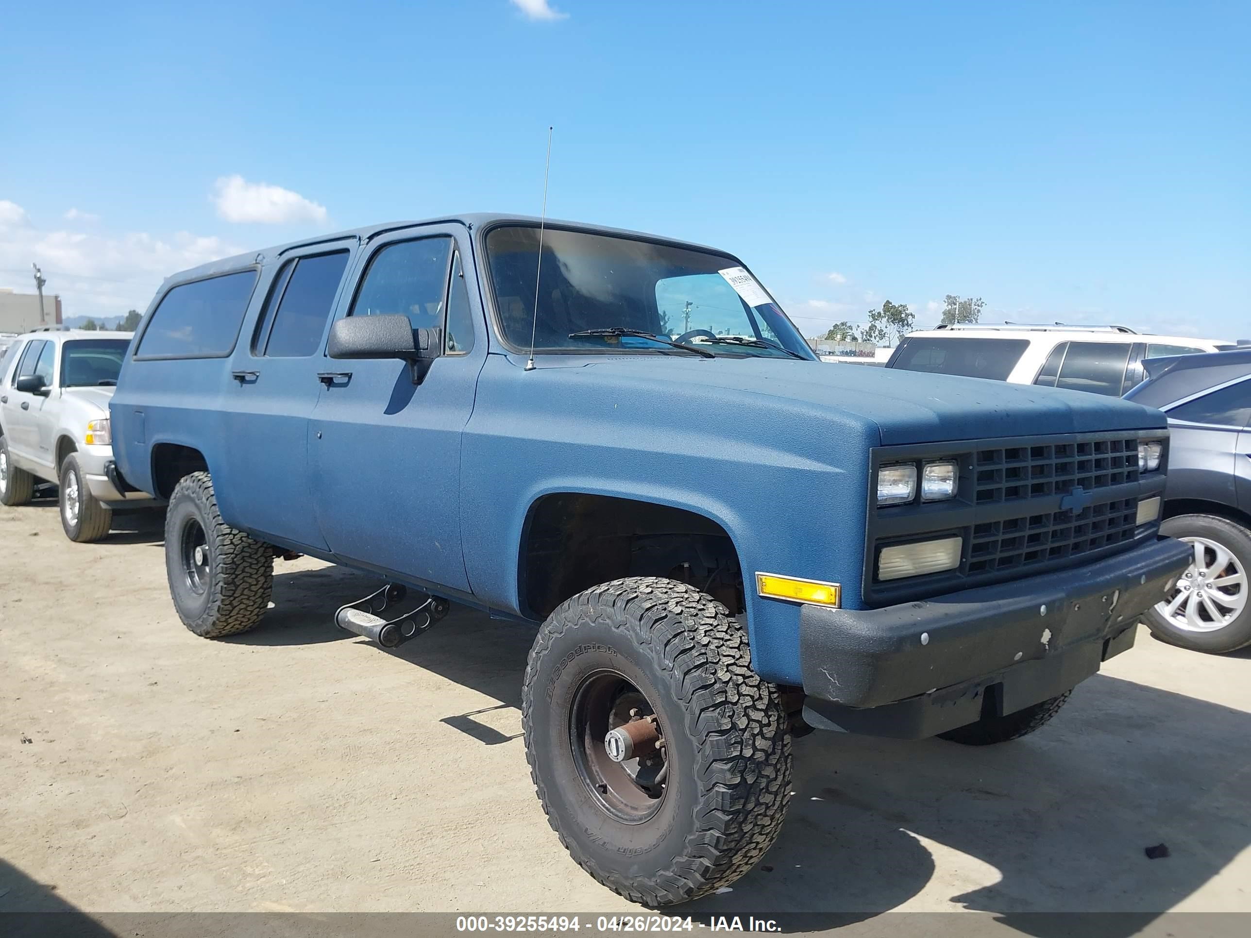 chevrolet suburban 1990 1gnev16k5lf167128