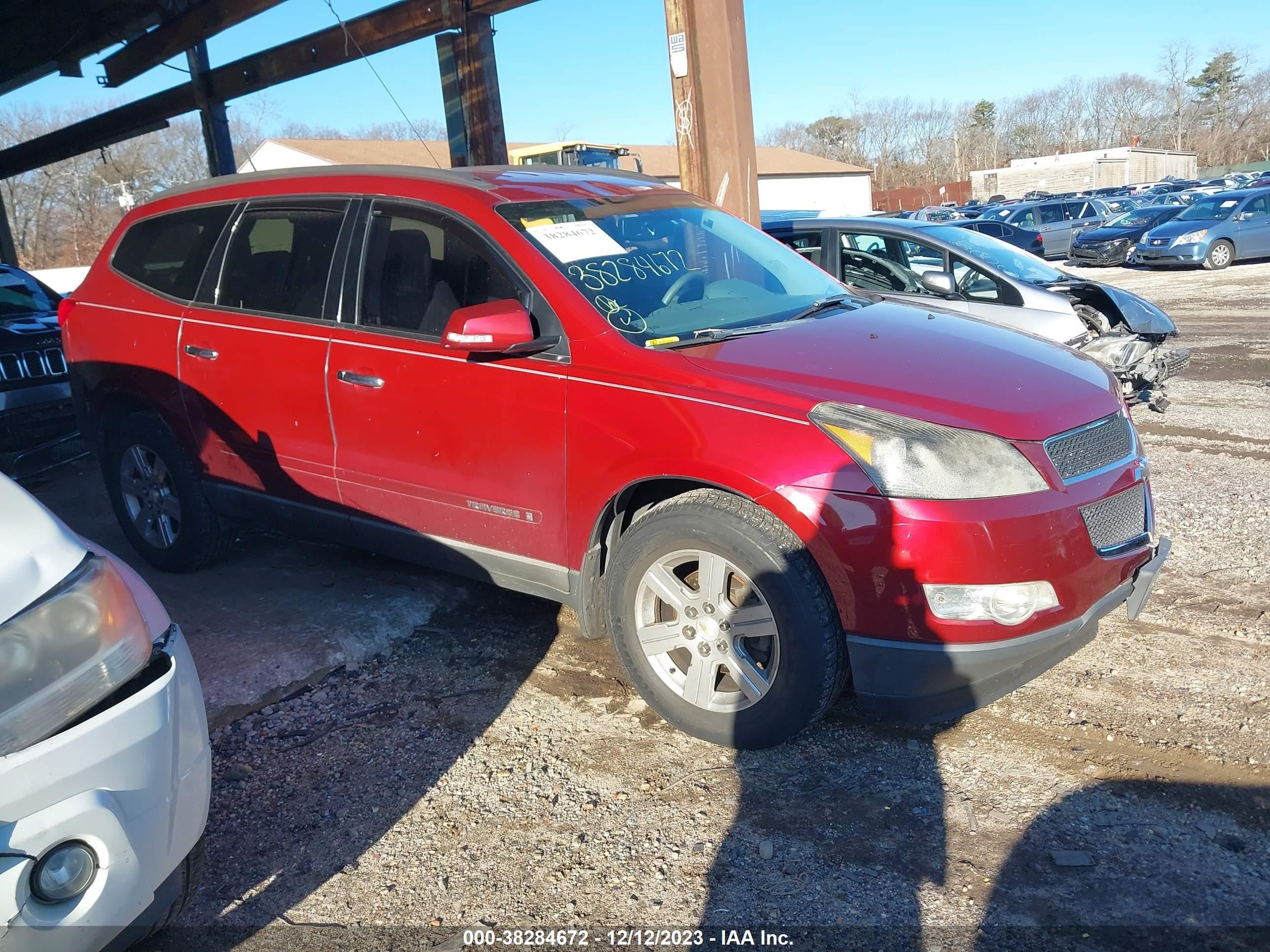 chevrolet traverse 2009 1gnev23d09s158803