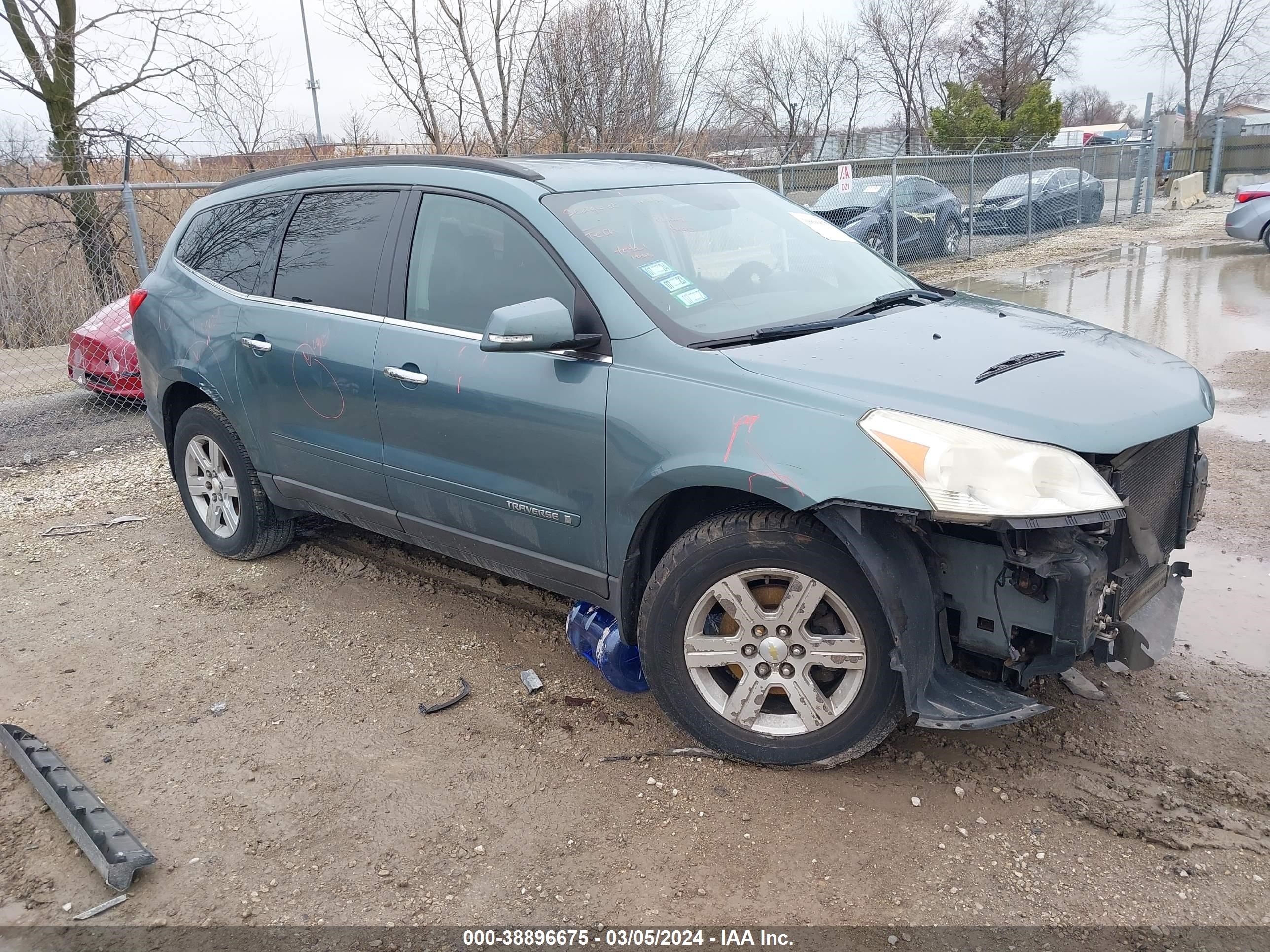 chevrolet traverse 2009 1gnev23d09s177254