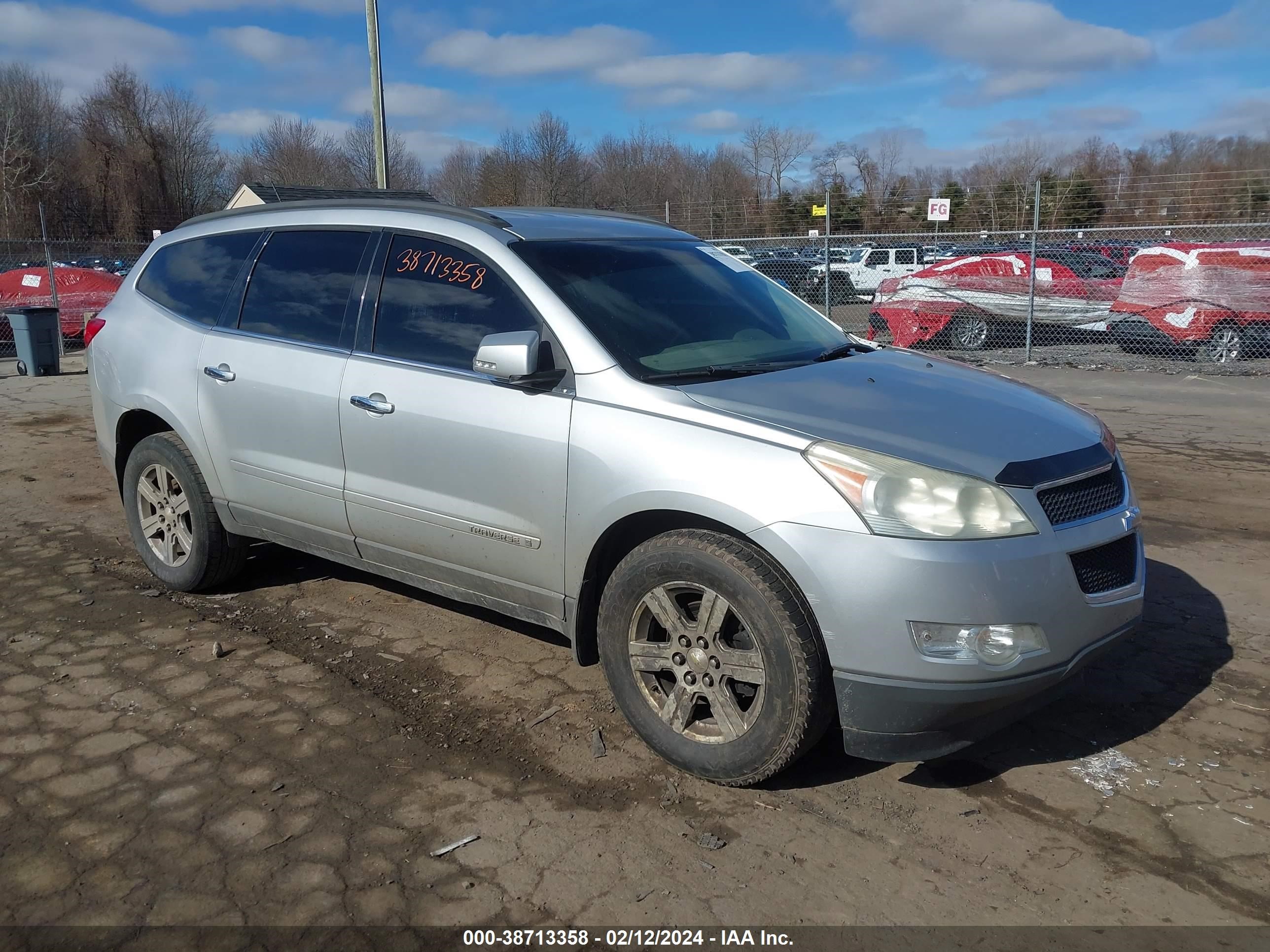 chevrolet traverse 2009 1gnev23d69s178652