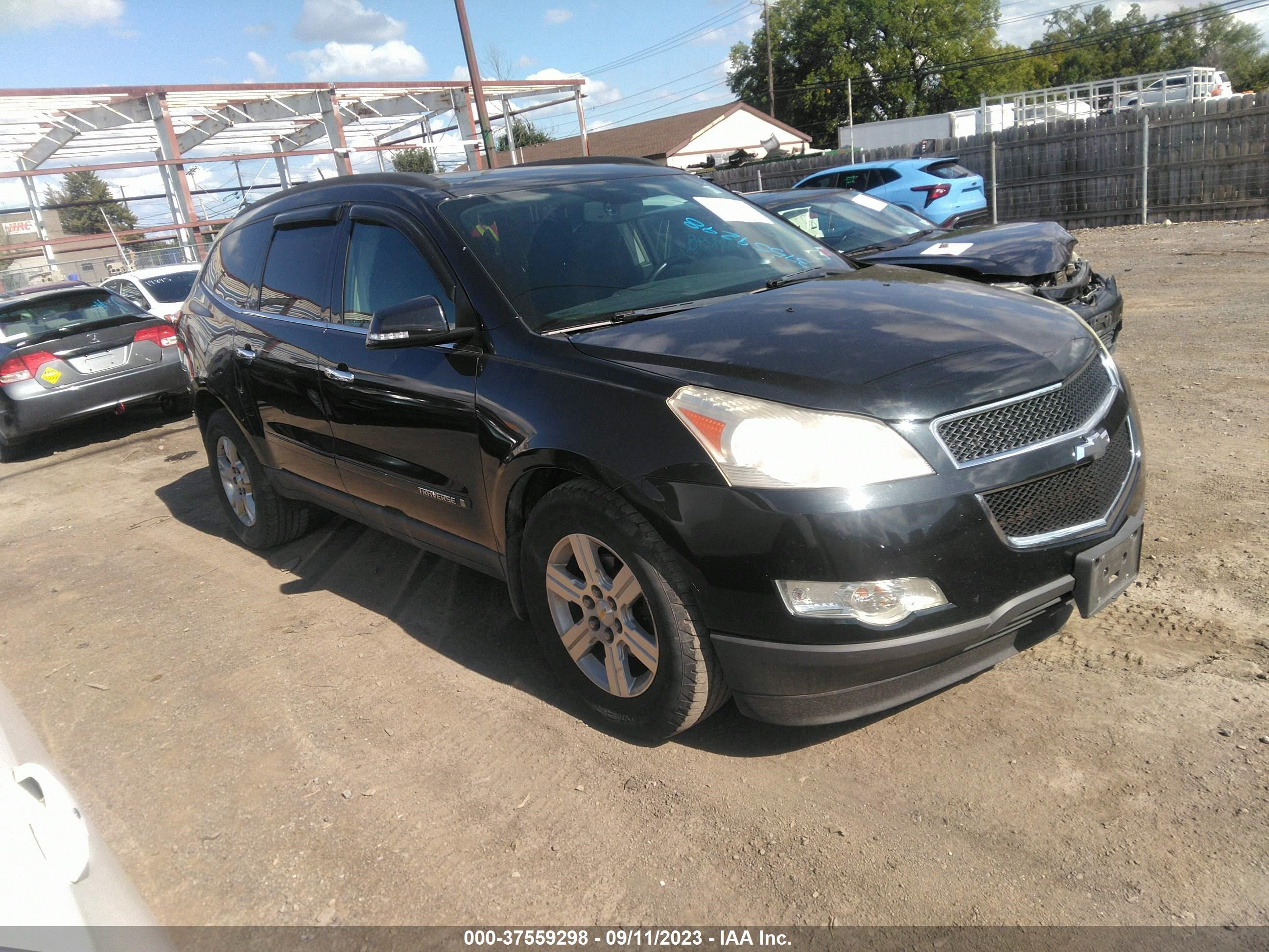 chevrolet traverse 2009 1gnev23d79s124812