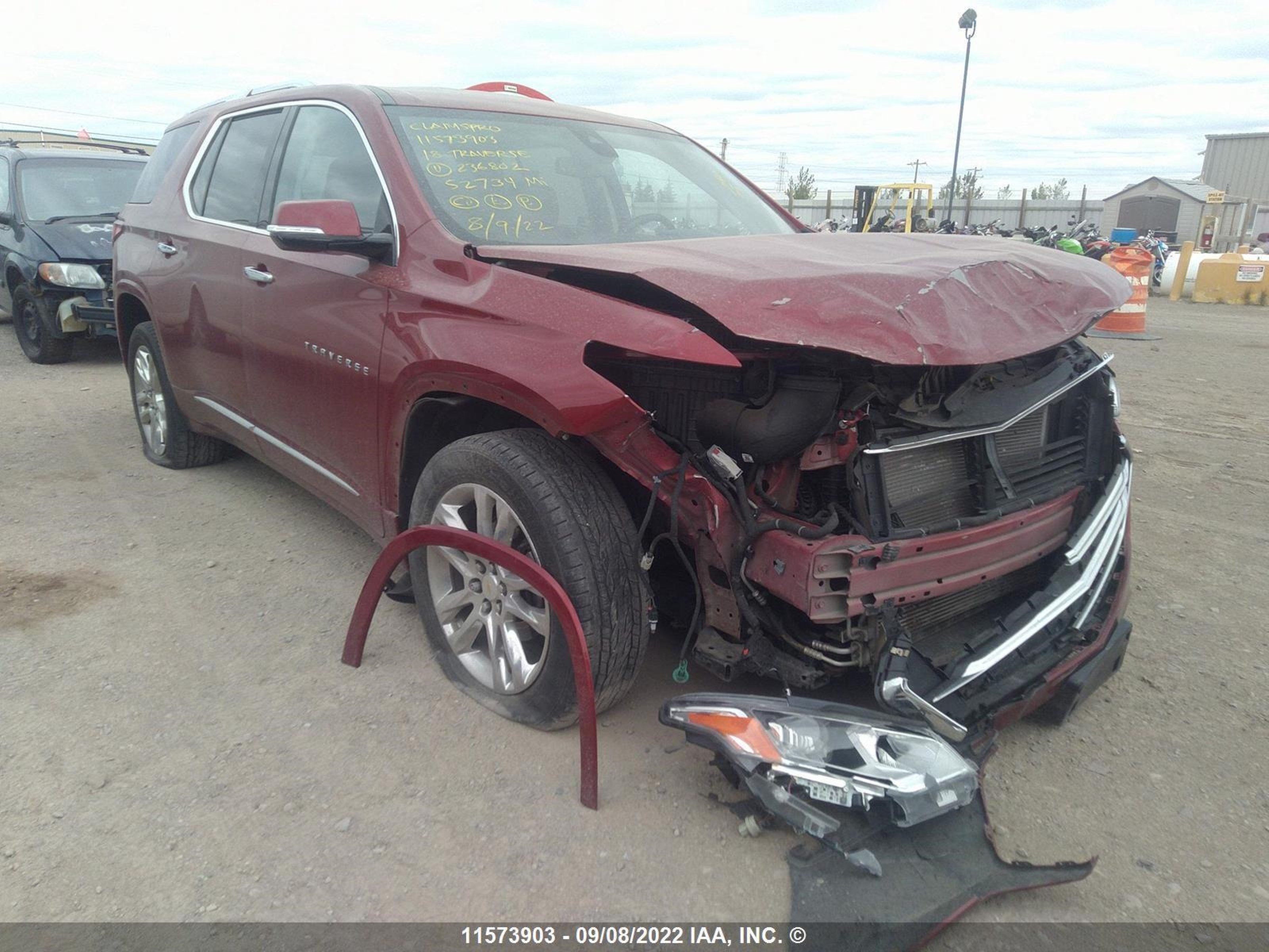 chevrolet traverse 2018 1gnevkkw9jj236802