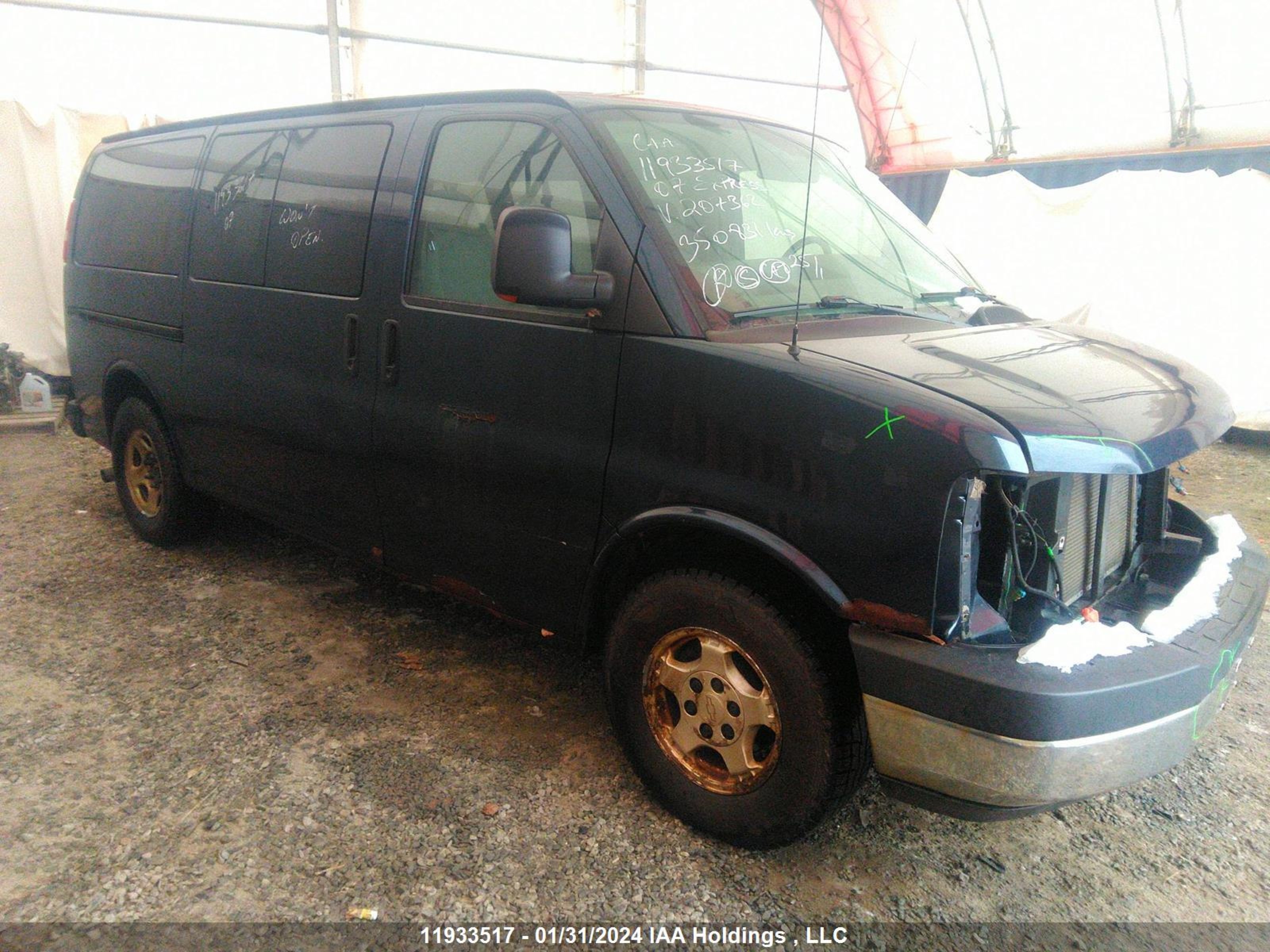 chevrolet express 2007 1gnfg15z671207362