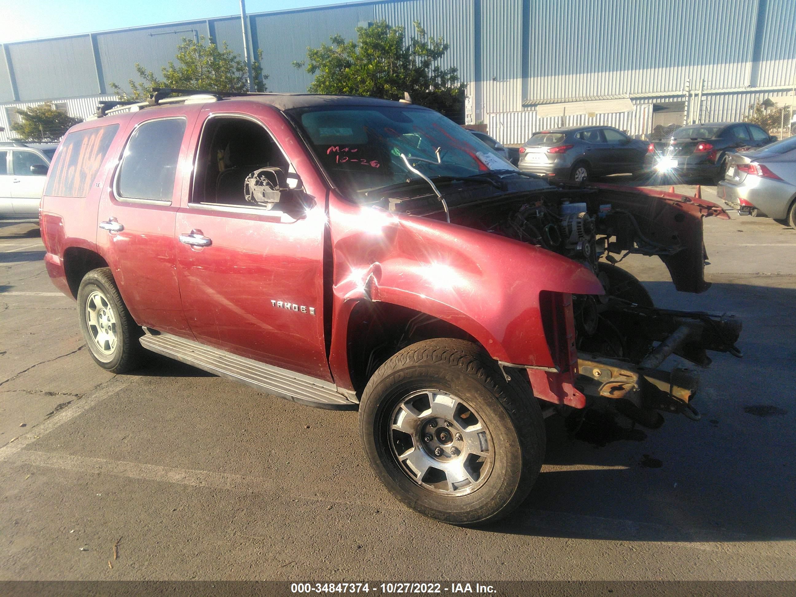 chevrolet tahoe 2008 1gnfk13098j119474