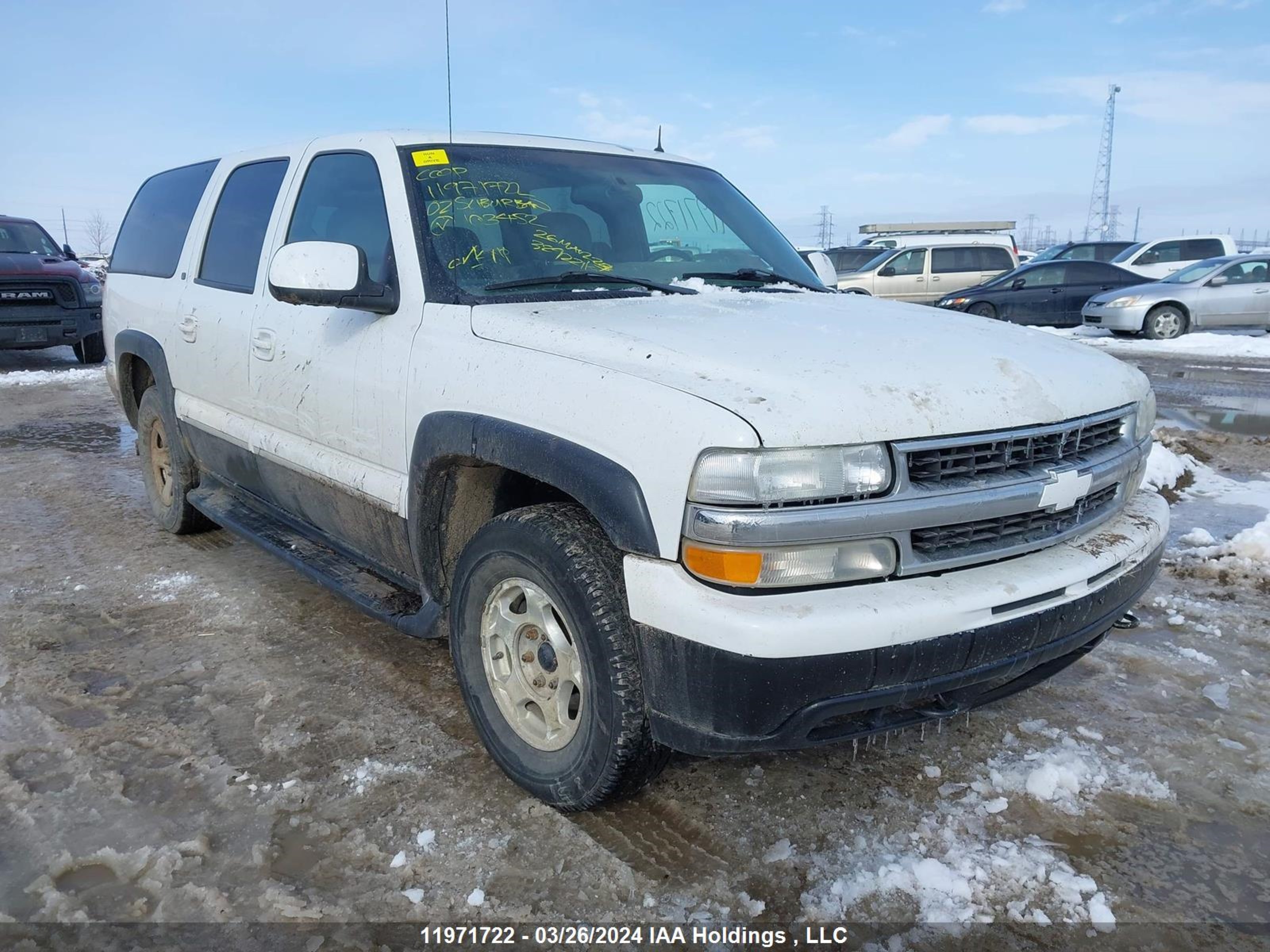 chevrolet suburban 2002 1gnfk16z52j103452