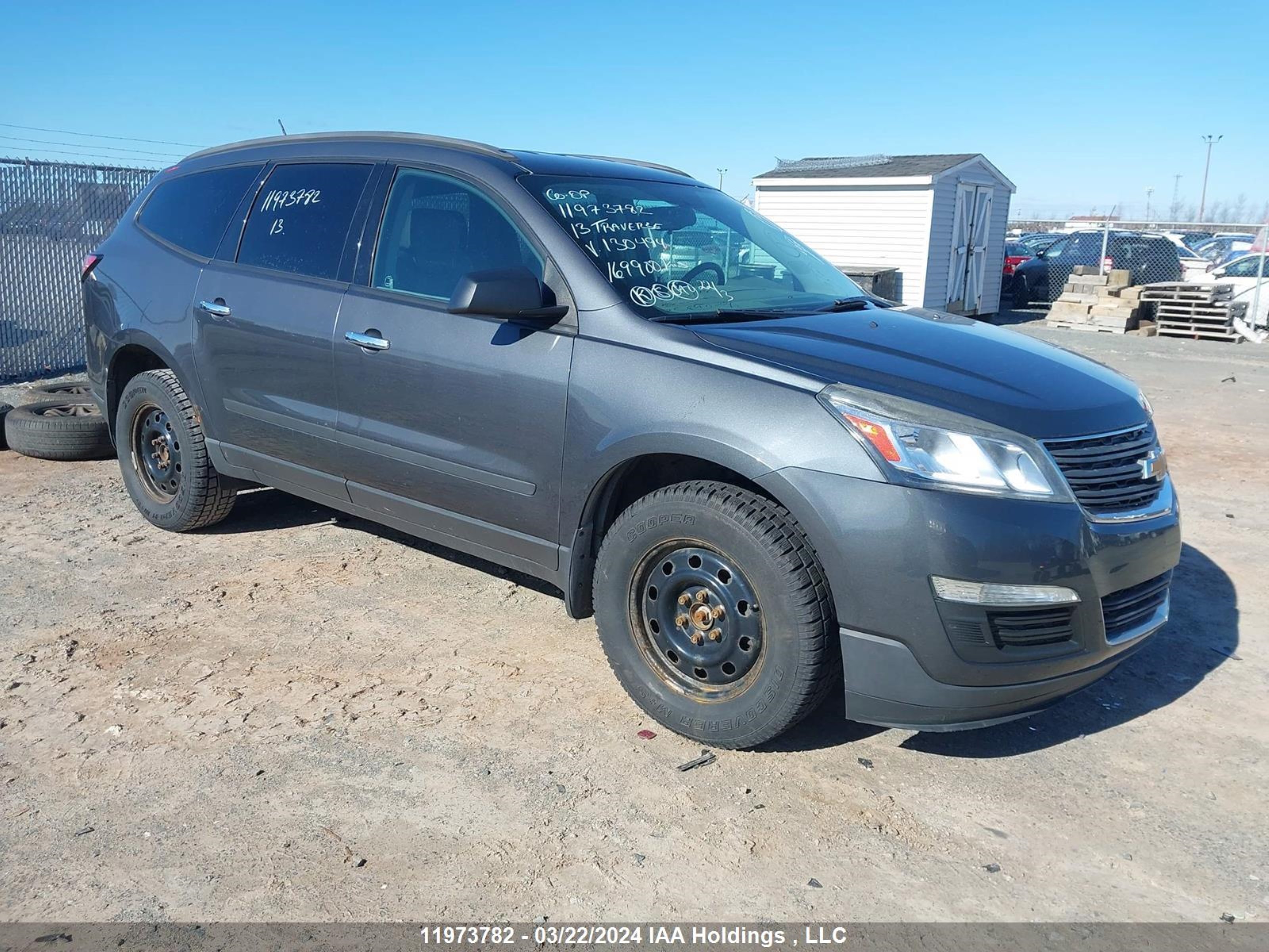 chevrolet traverse 2013 1gnkrfkd7dj130494