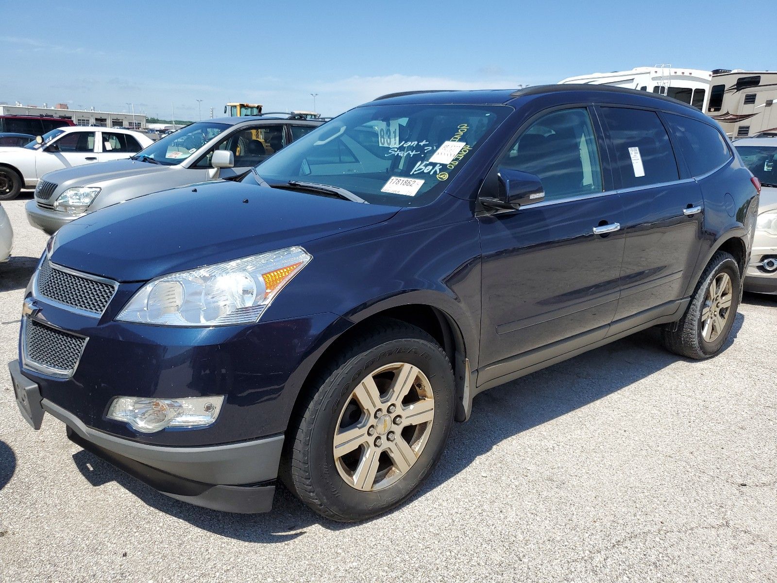 chevrolet traverse fwd 2012 1gnkrged2cj233631