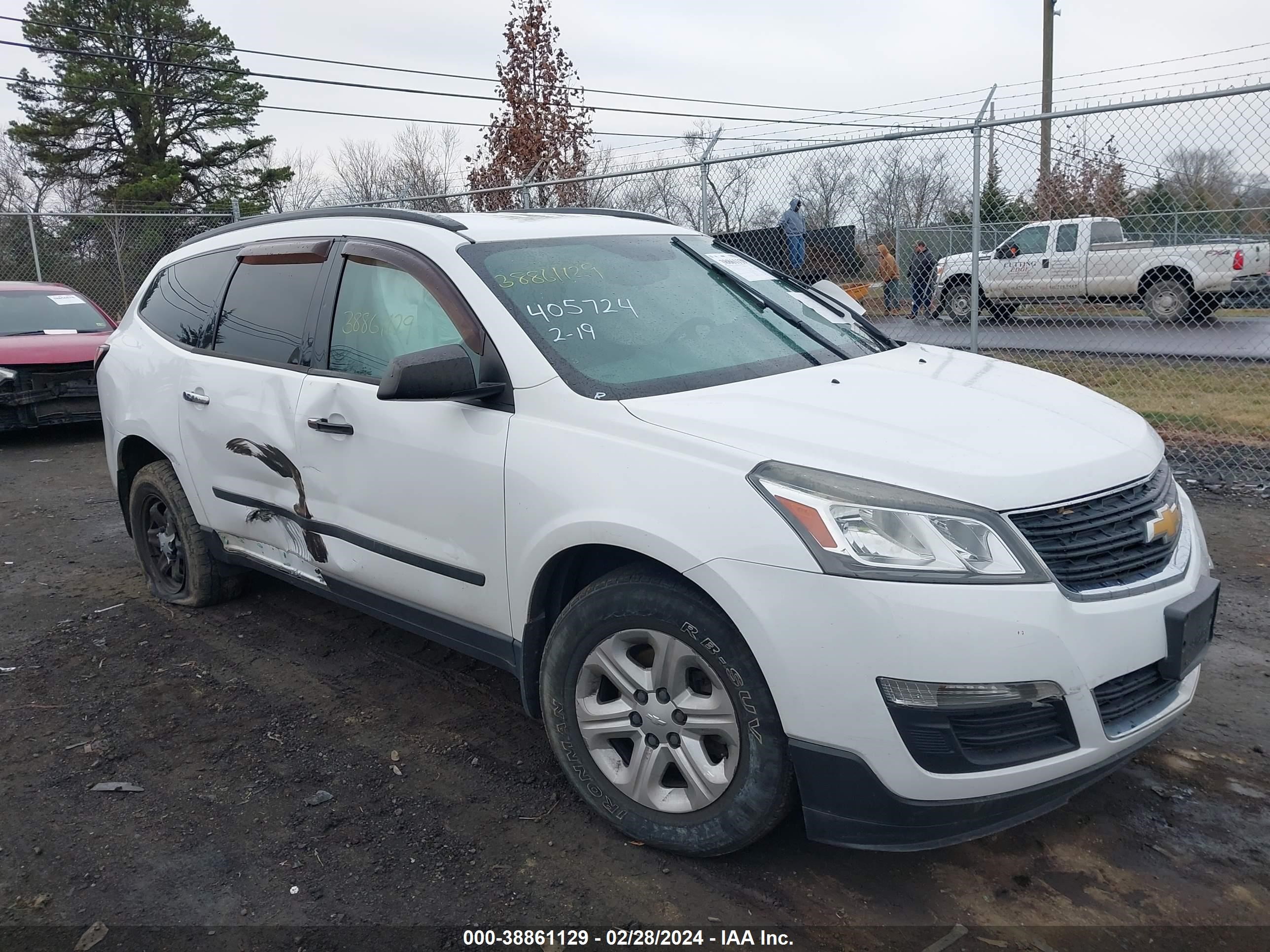 chevrolet traverse 2016 1gnkvfed9gj245934