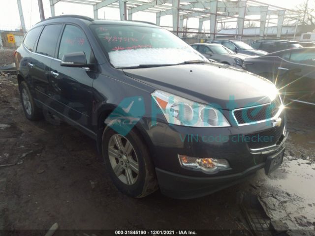 chevrolet traverse 2011 1gnkvged4bj192221