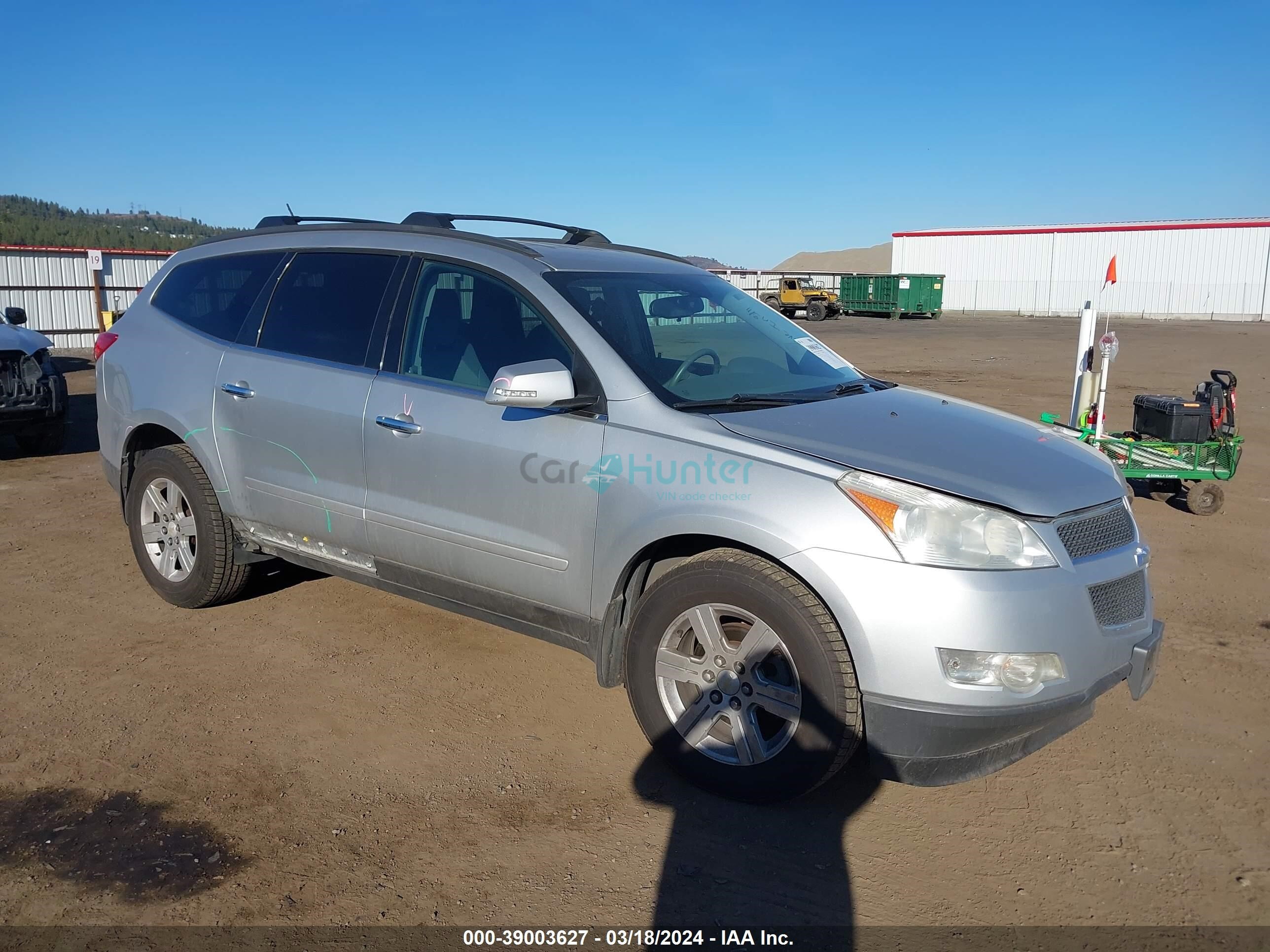 chevrolet traverse 2011 1gnkvged8bj242943