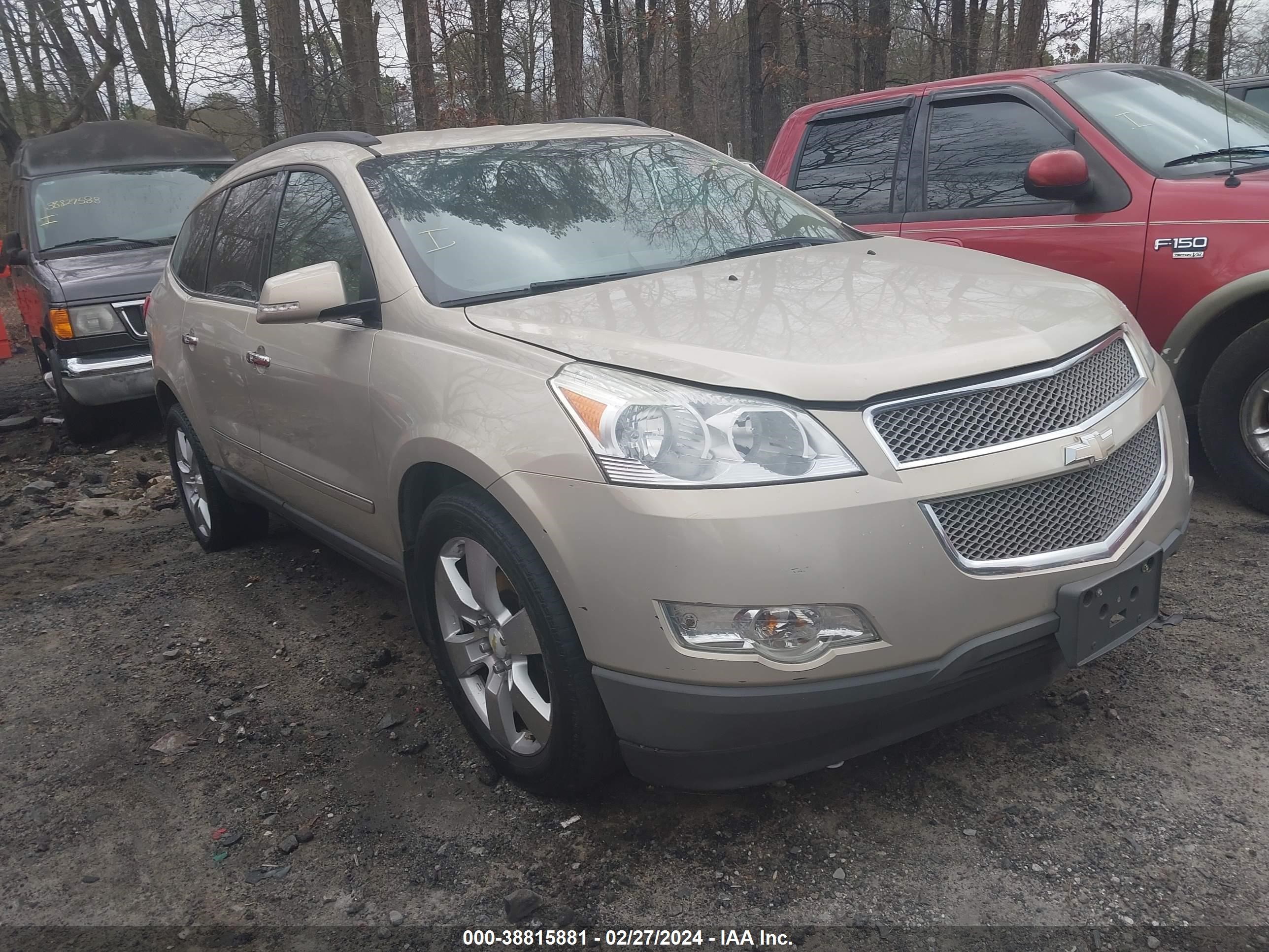 chevrolet traverse 2012 1gnkvled9cj307311