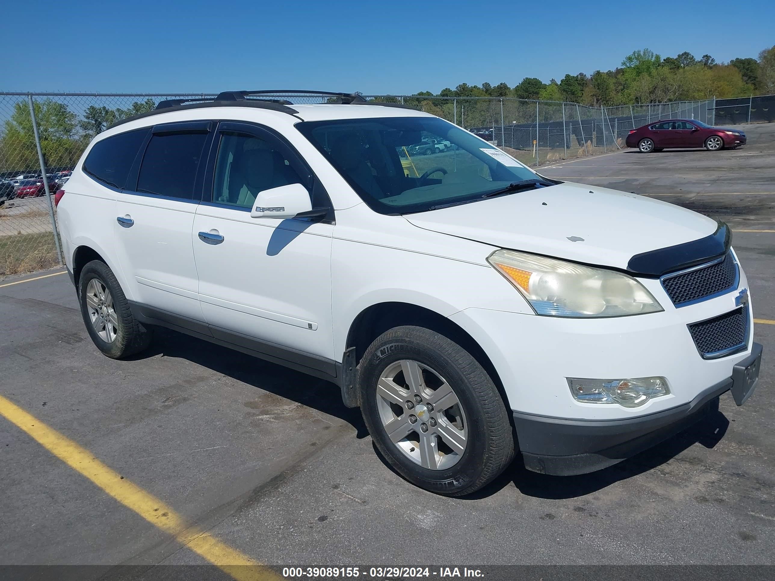 chevrolet traverse 2010 1gnlrged7as123525