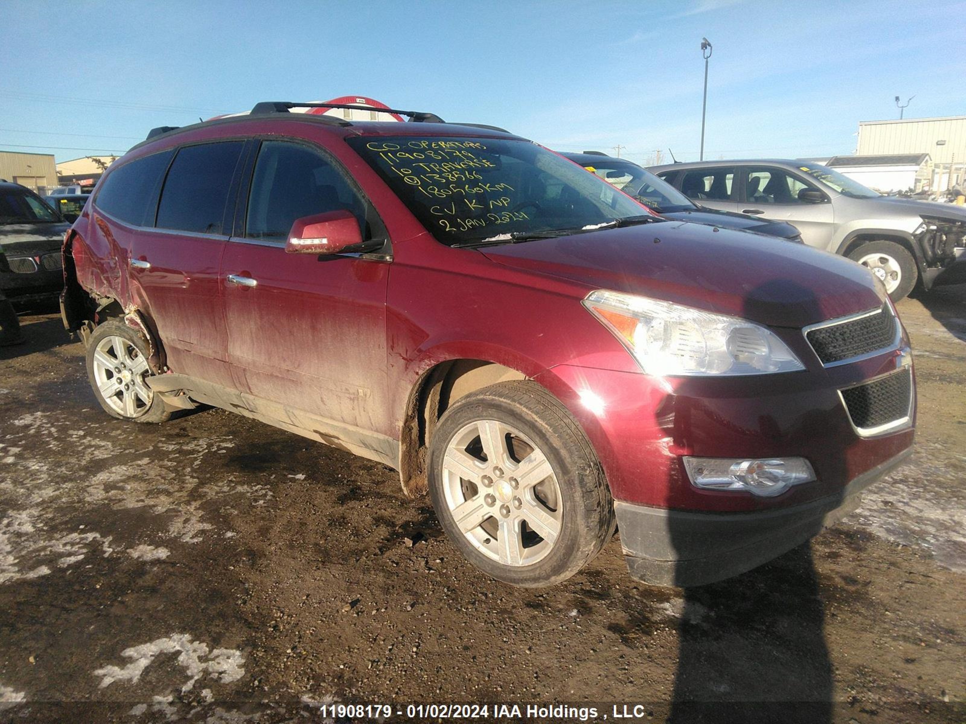 chevrolet traverse 2010 1gnlvfed0as138566