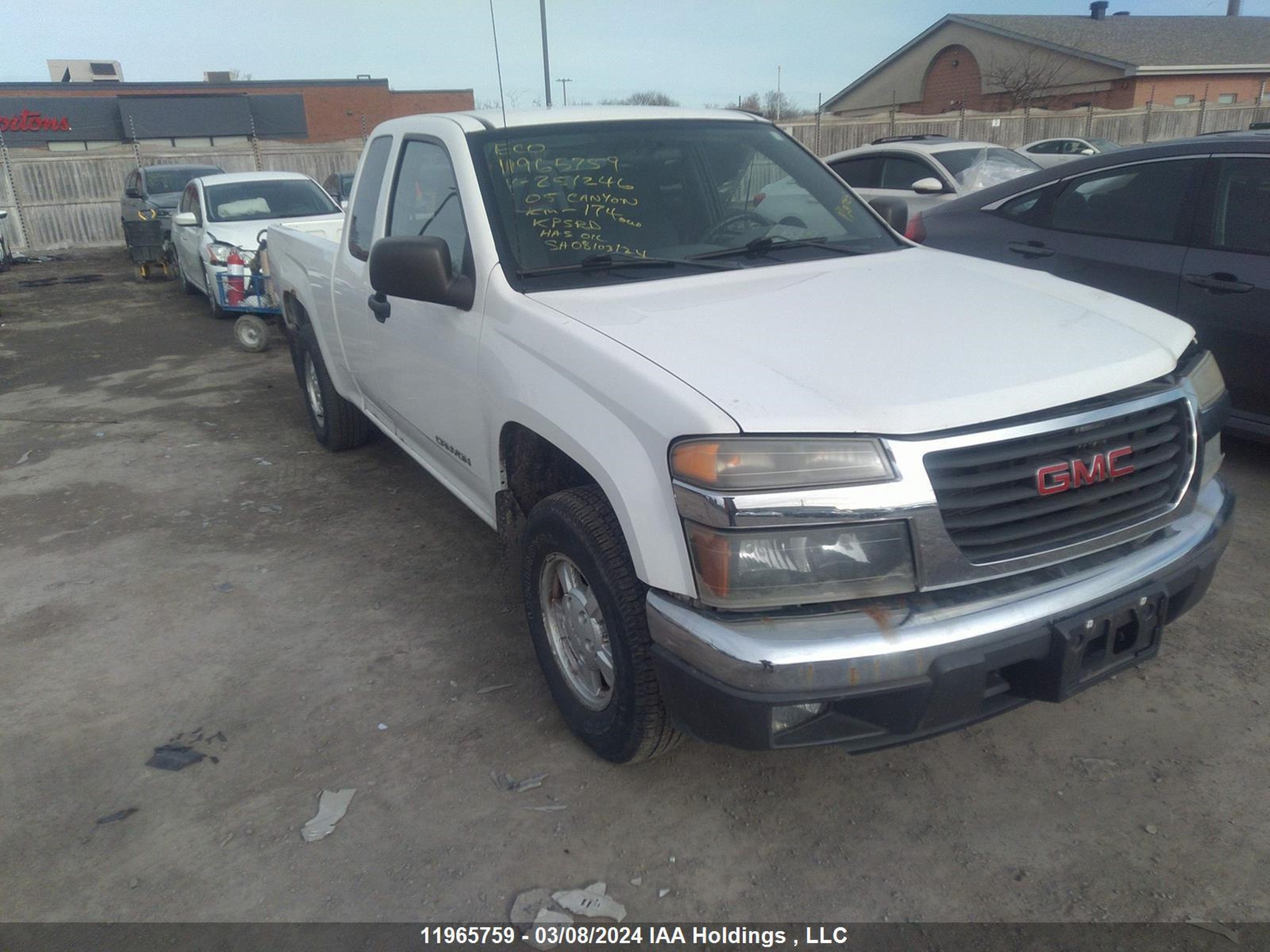 gmc canyon 2005 1gtcs196658251246