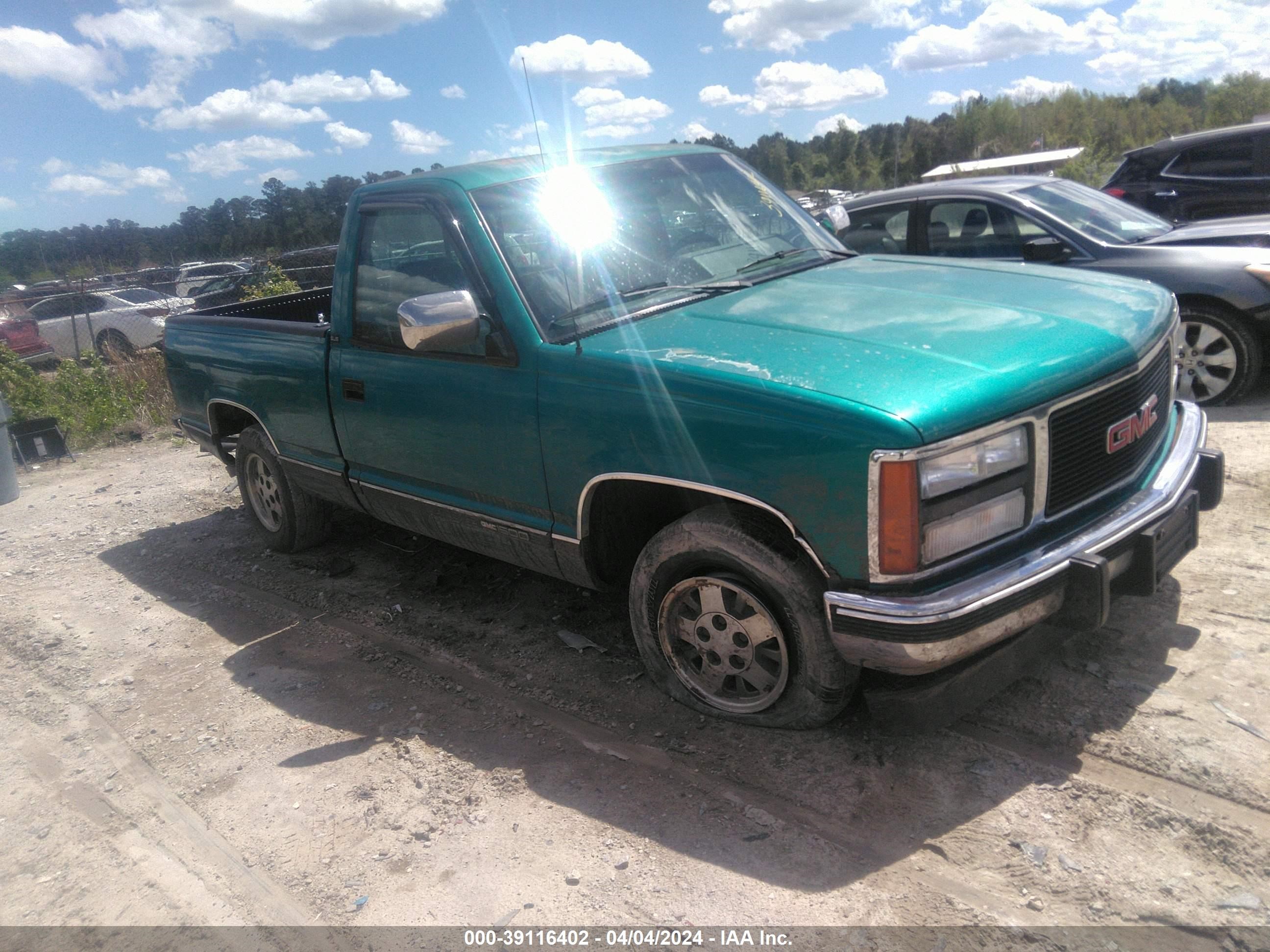 gmc sierra 1993 1gtdc14h4pz524532